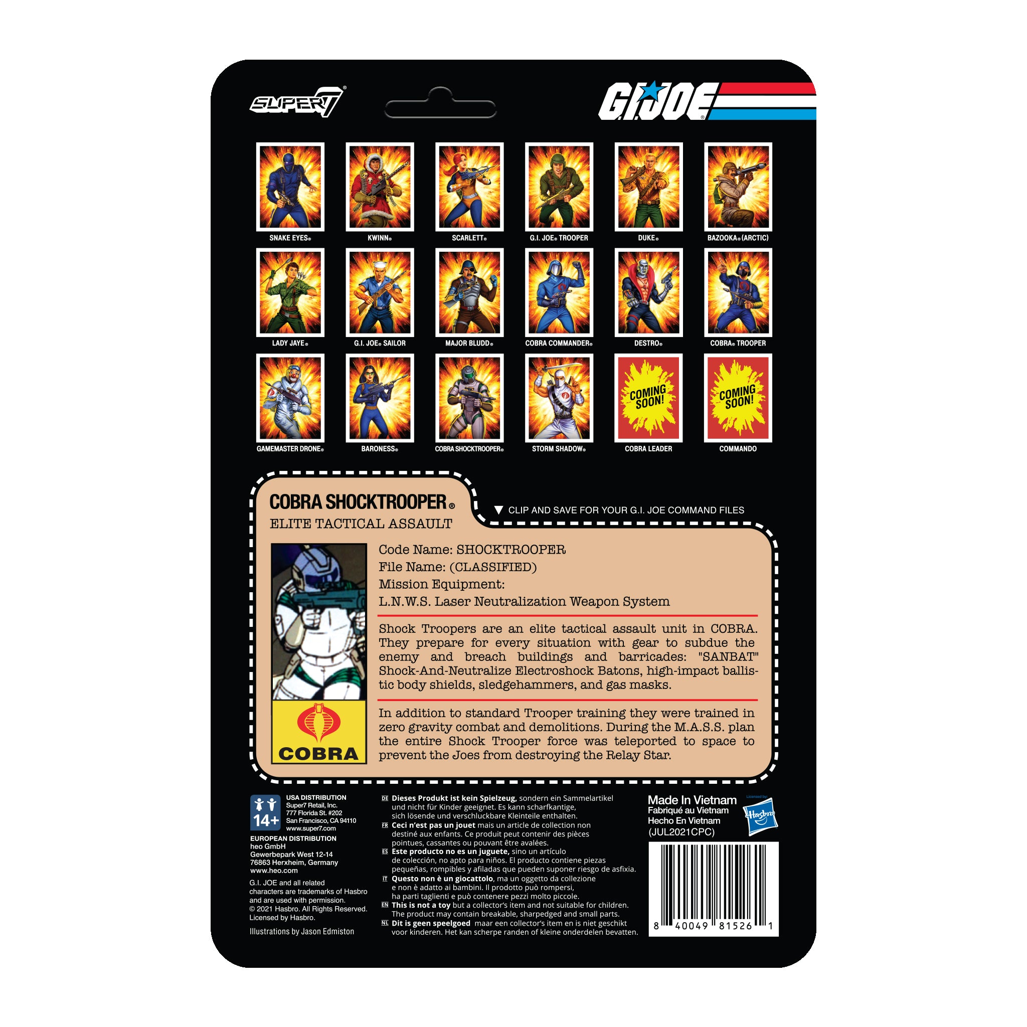 G.I. Joe ReAction Figures Wave 2 - Cobra Shocktrooper (Rifle B)