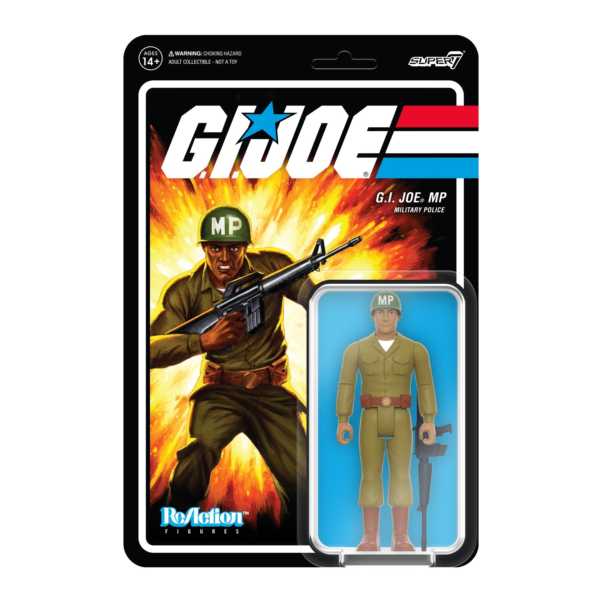G.I. Joe ReAction Figures Wave 5 - G.I. Joe MP Clean Shaven (Brown)