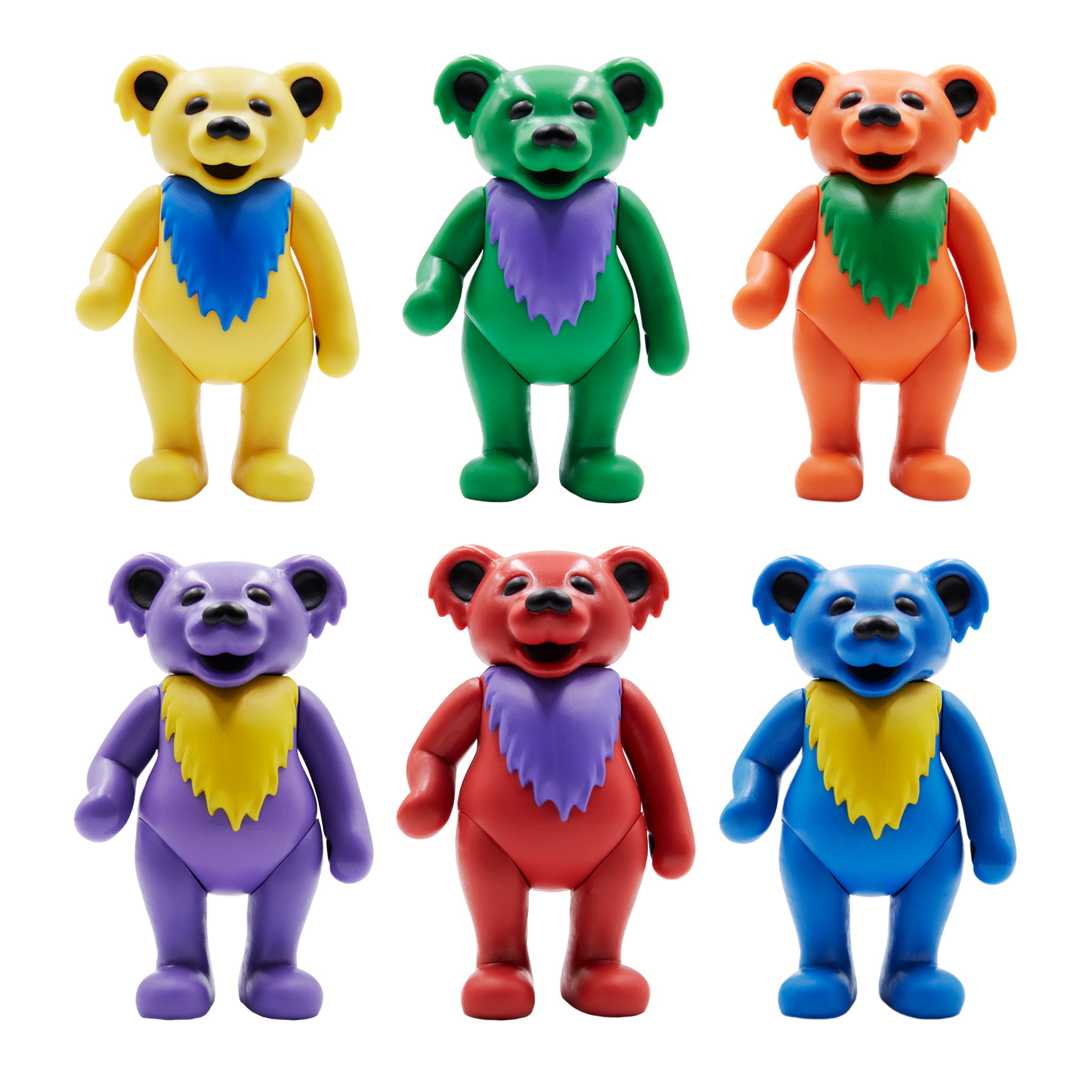 Grateful Dead Reaction Figure - Dancing Bears Box Flat (6 Figures)