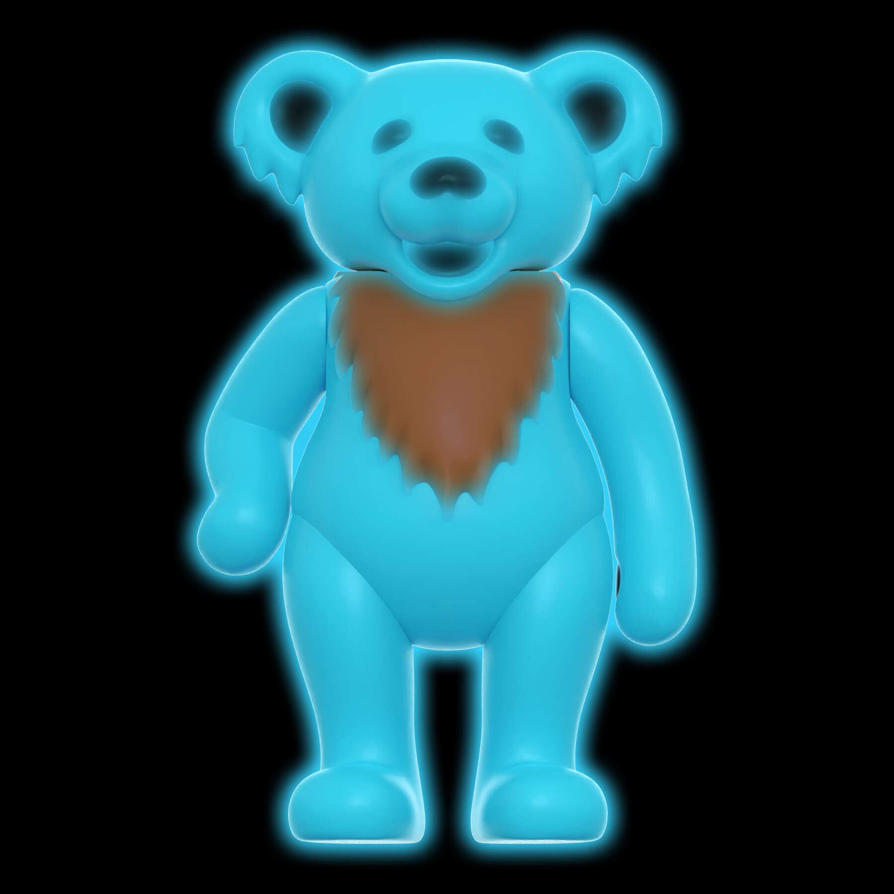 Grateful Dead ReAction Figure - Dancing Bear Glow (Stealie Blue)