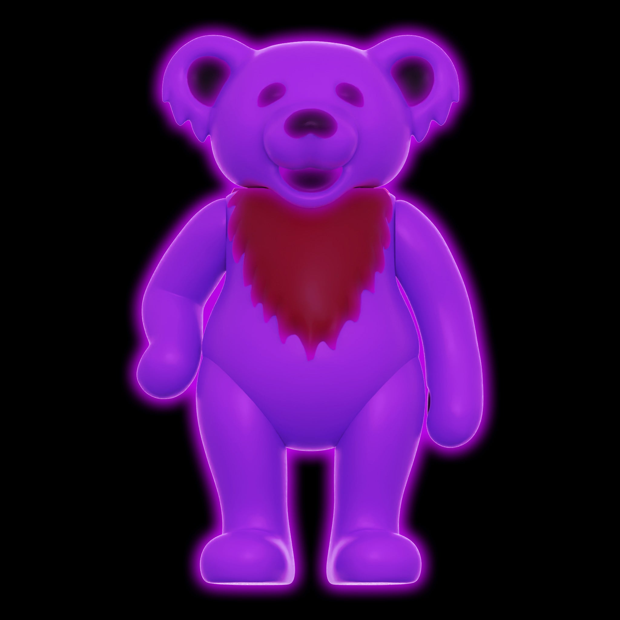 Grateful Dead ReAction Figure - Dancing Bear Glow (Haight Purple)