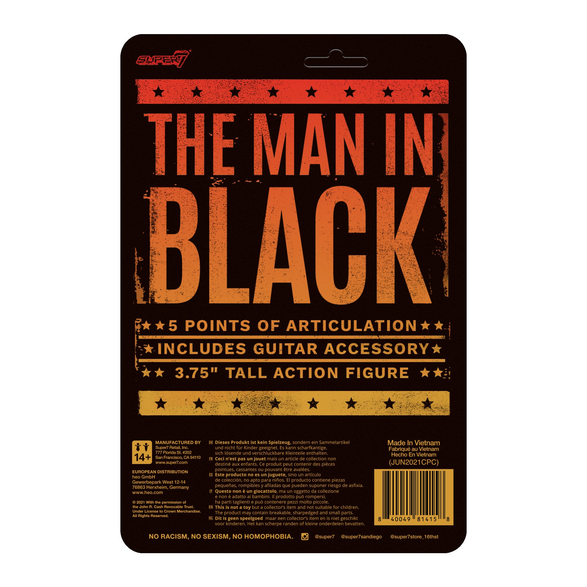 Johnny Cash ReAction Figure - The Man In Black