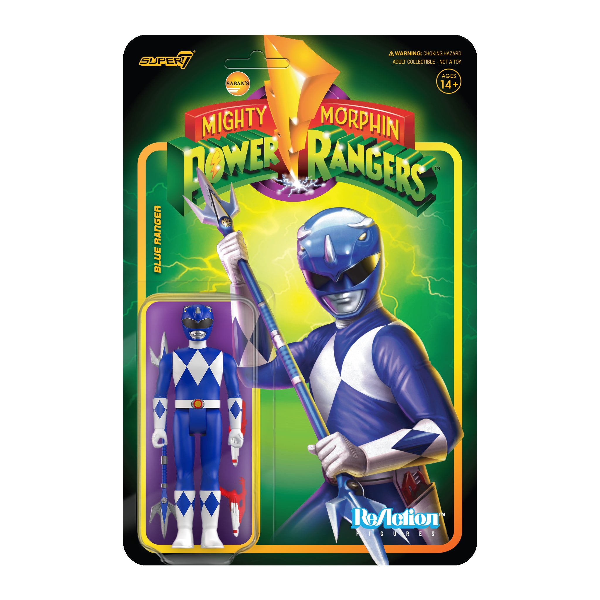 Mighty Morphin Power Rangers ReAction Figure Wave 3 - Blue Ranger