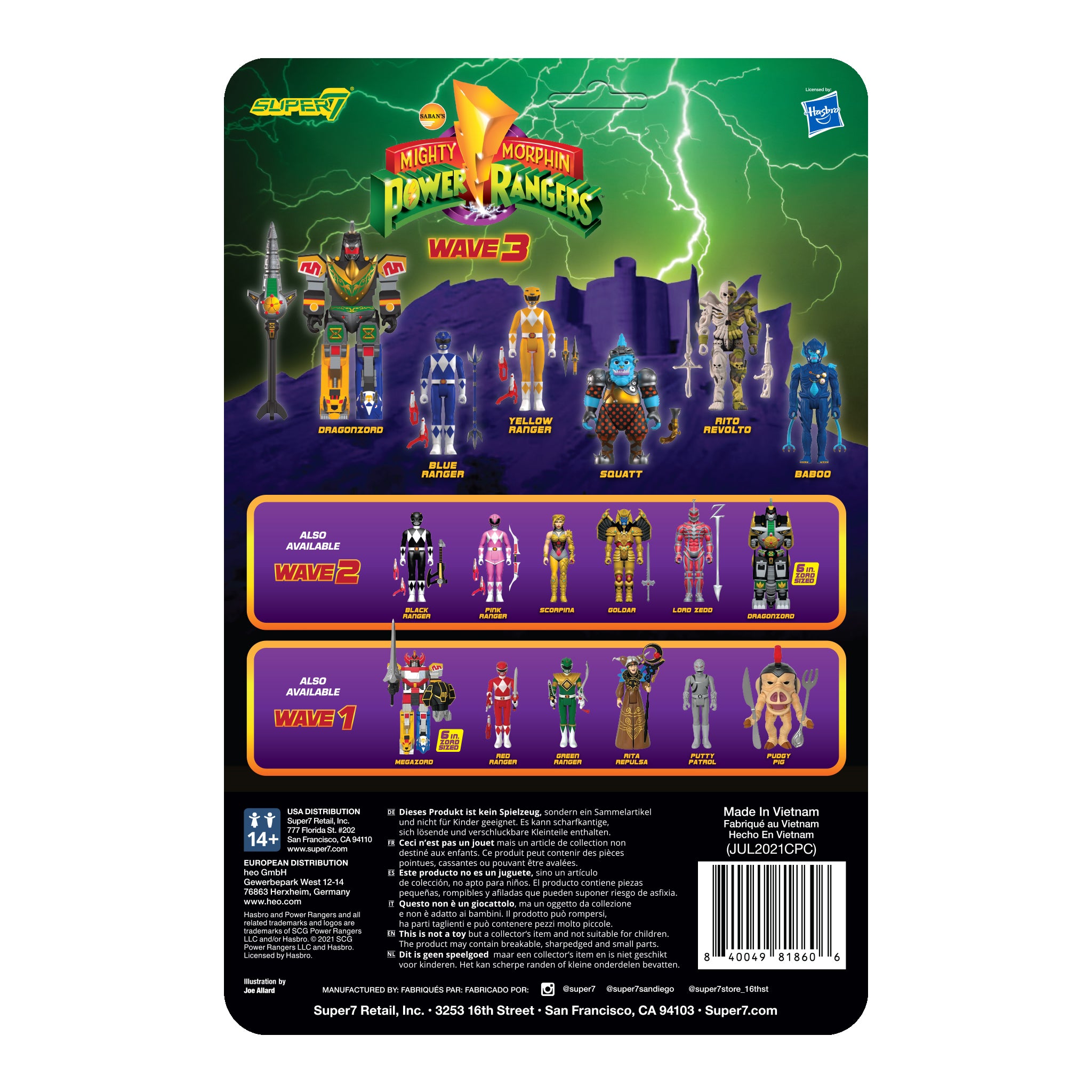 Mighty Morphin Power Rangers ReAction Figure Wave 3 - DragonZord (Battle Mode)