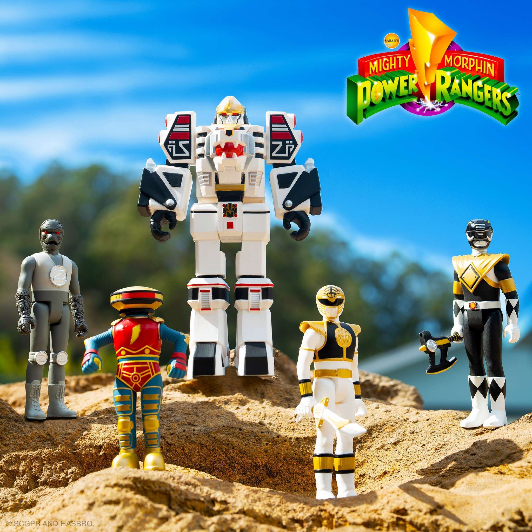 Mighty Morphin Power Rangers ReAction Figures Wave 4 - Set of 5