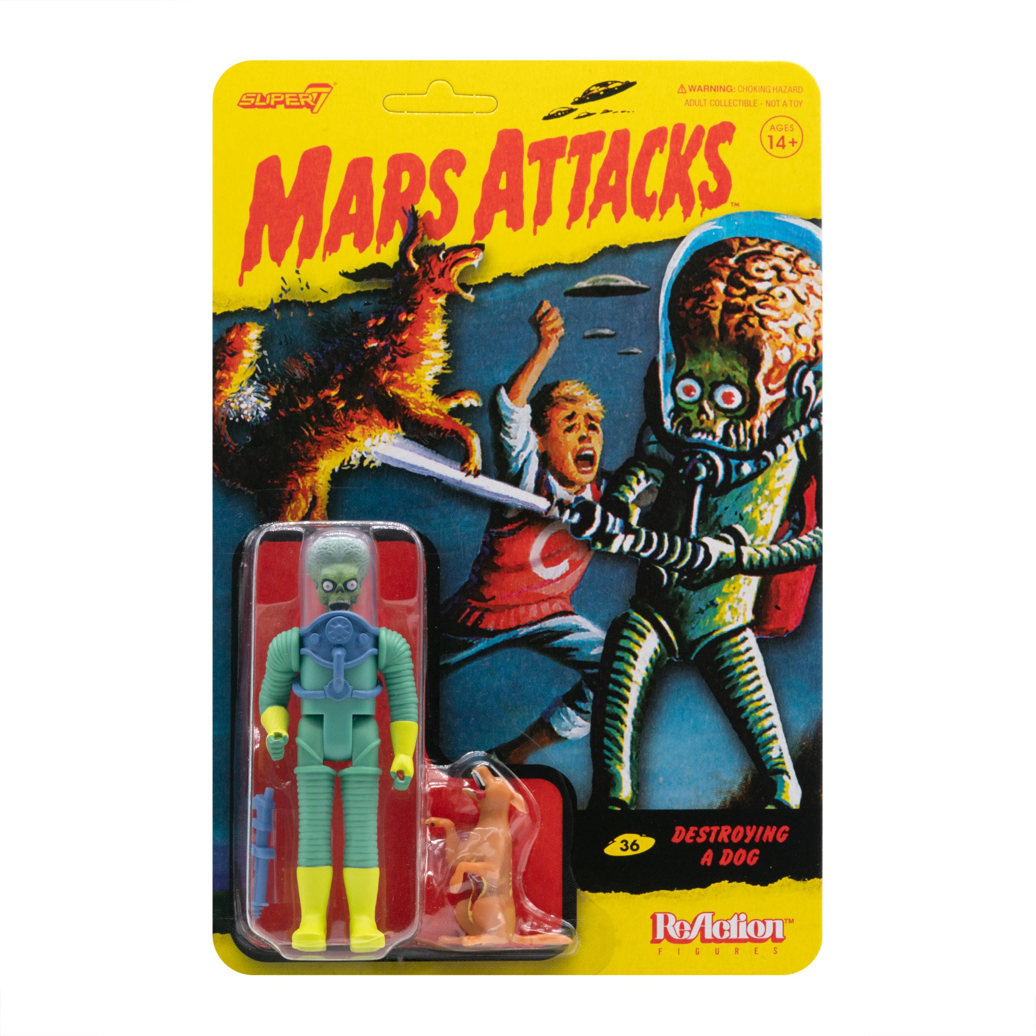Mars Attacks ReAction Figure - Destroying A Dog