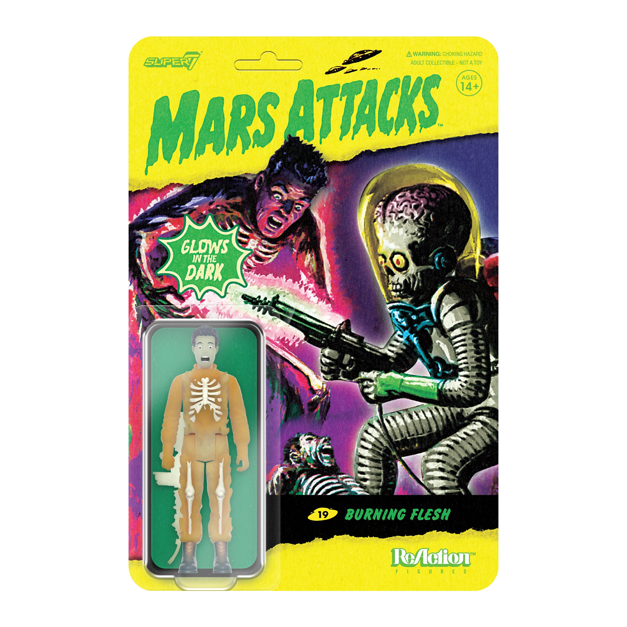 Mars Attacks ReAction Wave 2 - Burning Flesh (Glow)