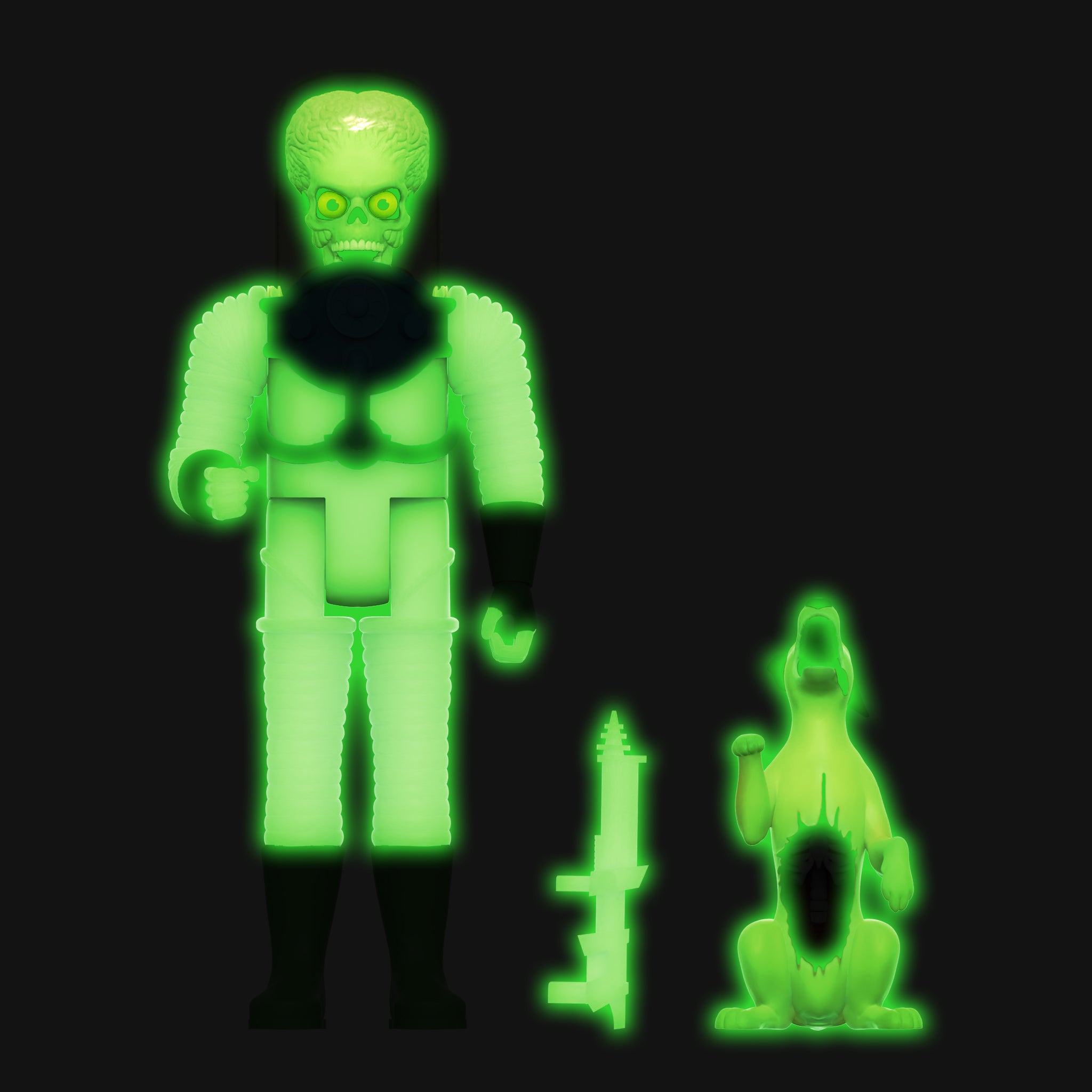 Mars Attacks ReAction Wave 2 - Destroying a Dog (Glow)