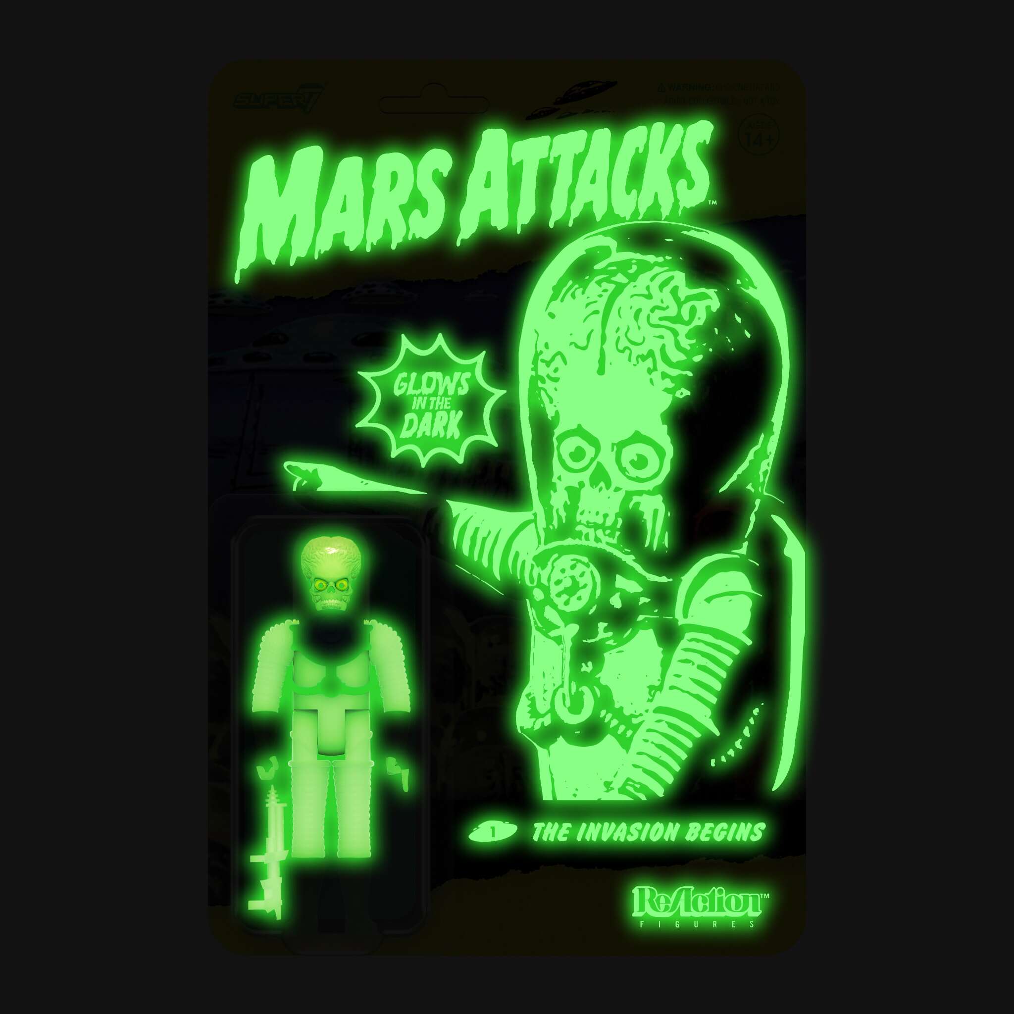 Mars Attacks ReAction Wave 2 - The Invasion Begins (Glow)