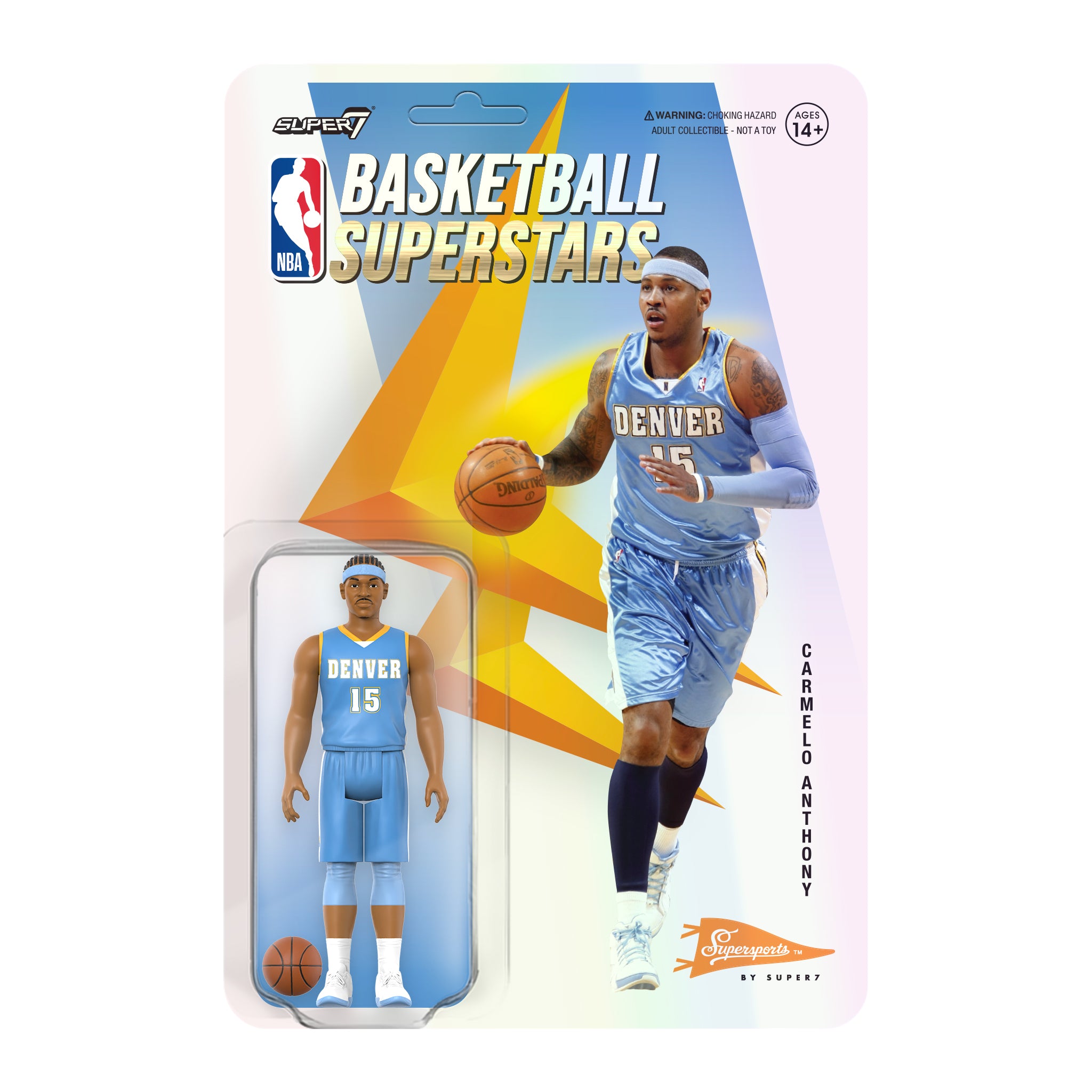 NBA Hardwood Classics ReAction W1 - Carmelo Anthony (Nuggets, Blue)