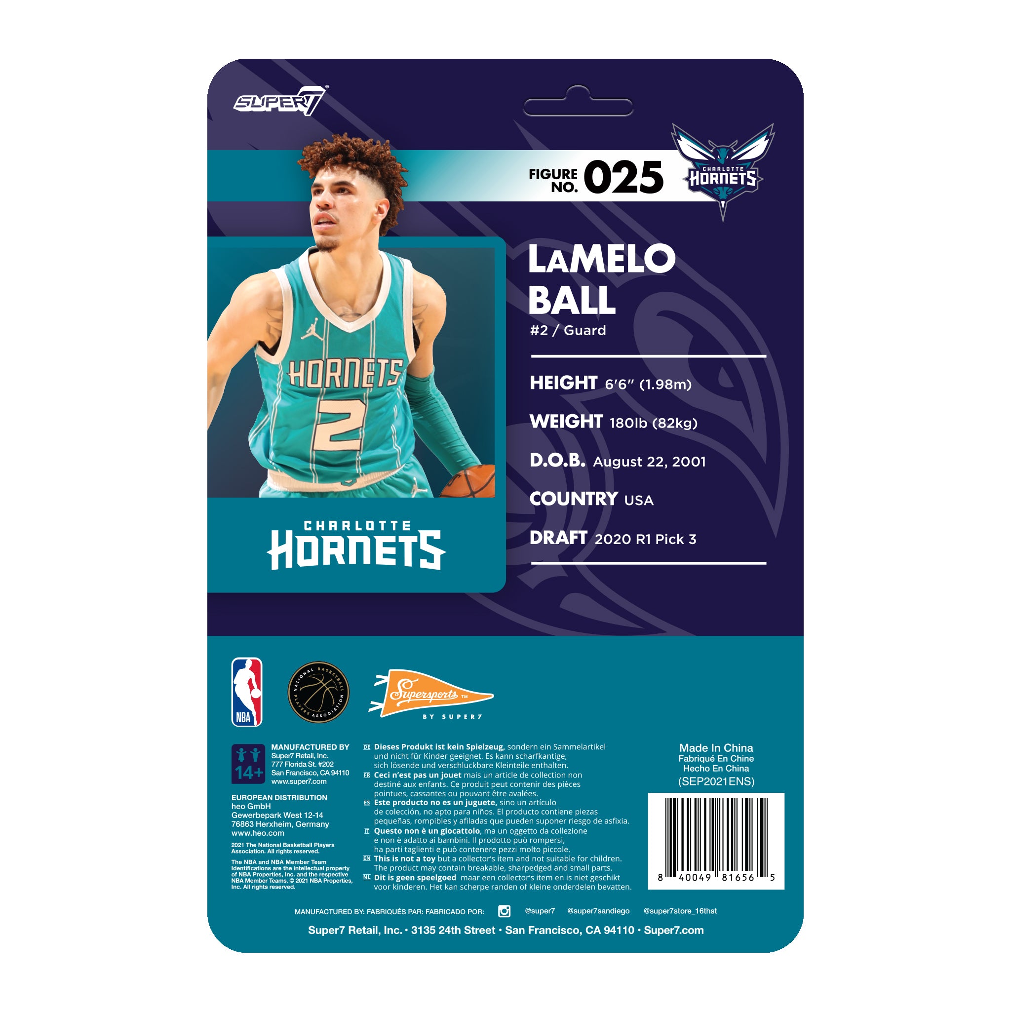 NBA Supersports Figure Wave 4 - LaMelo Ball (Hornets)