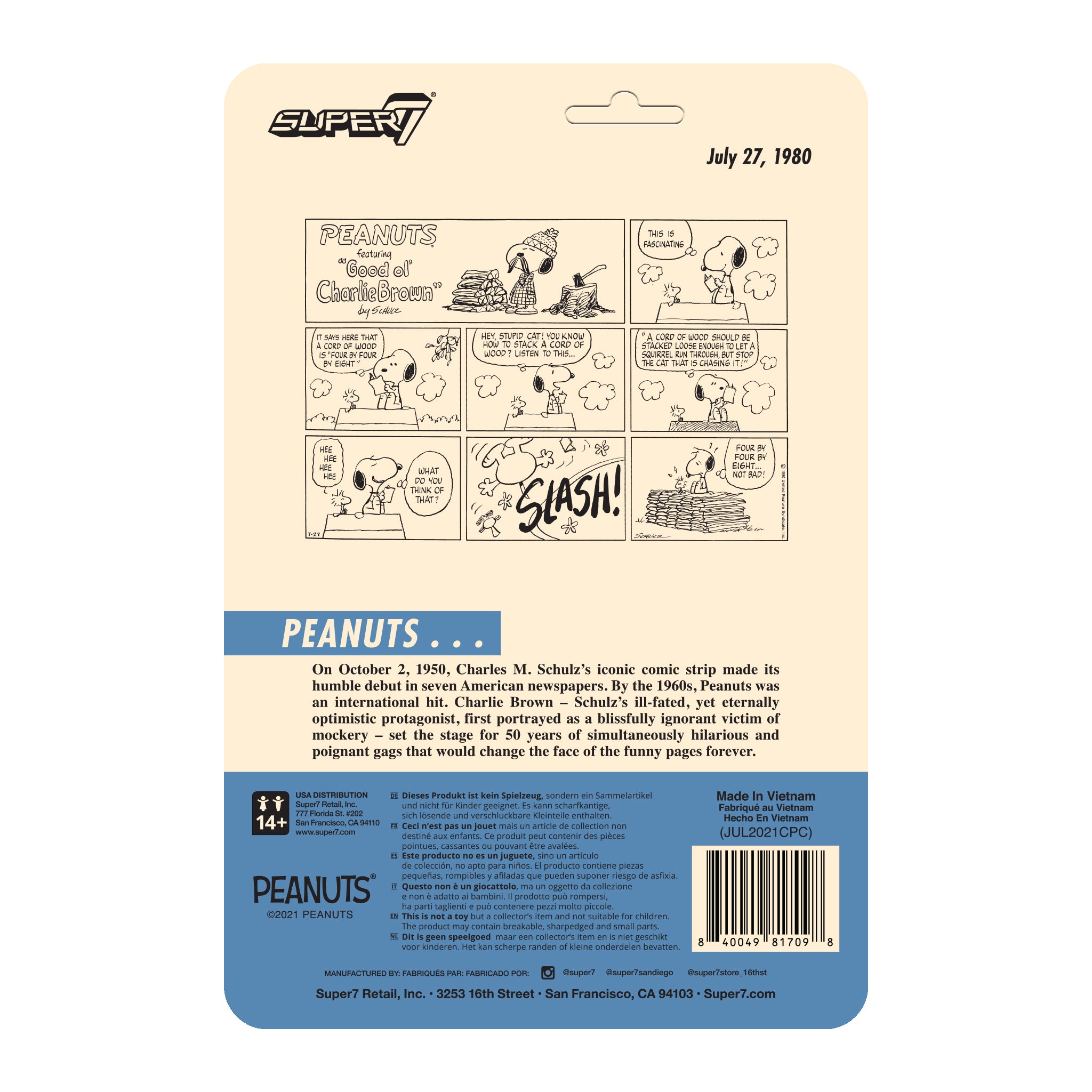 Peanuts ReAction Figure Wave 5 - Lumberjack Snoopy