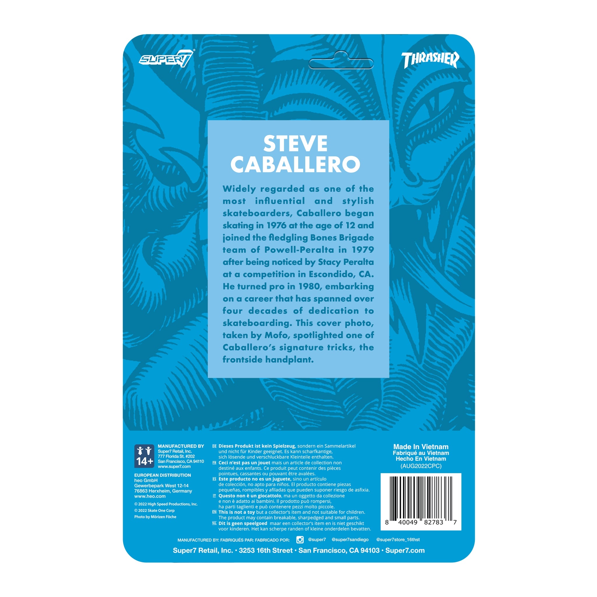 Powell-Peralta ReAction Figure - Steve Caballero (Thrasher)