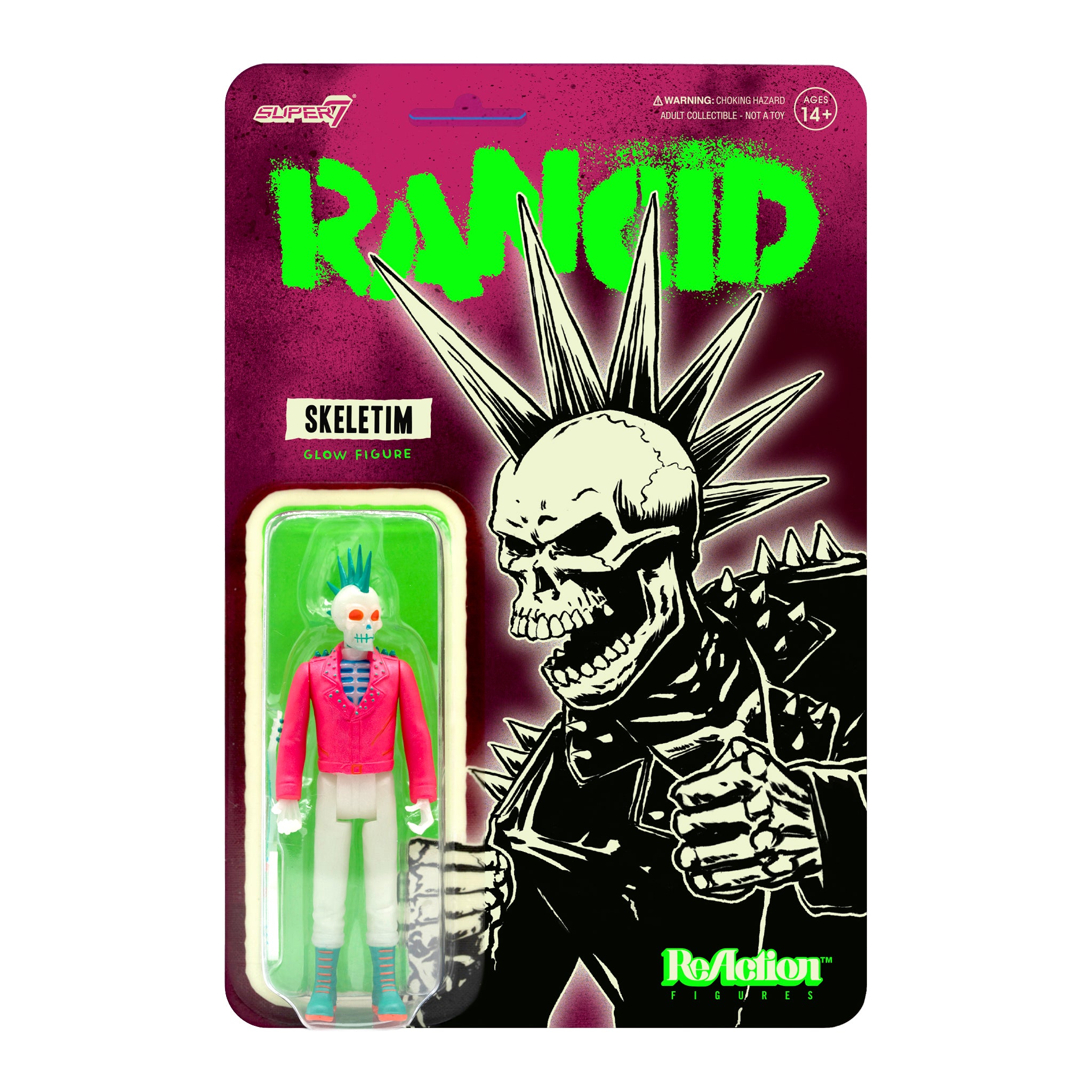 Rancid ReAction Figure - Skeletim (Glow)