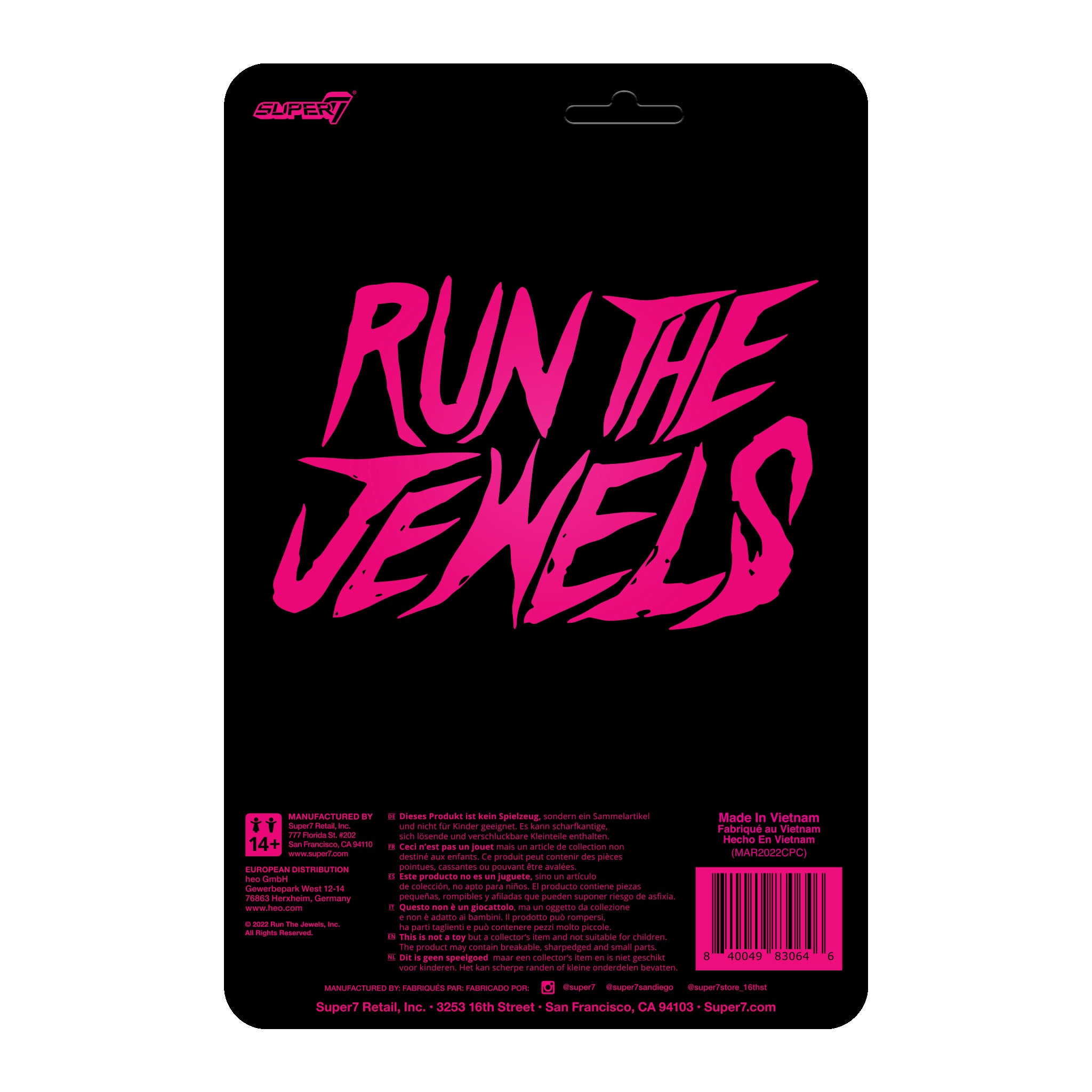 Run the Jewels ReAction Figures Wave 2 Set - Dangerous Killer Mike and El-P