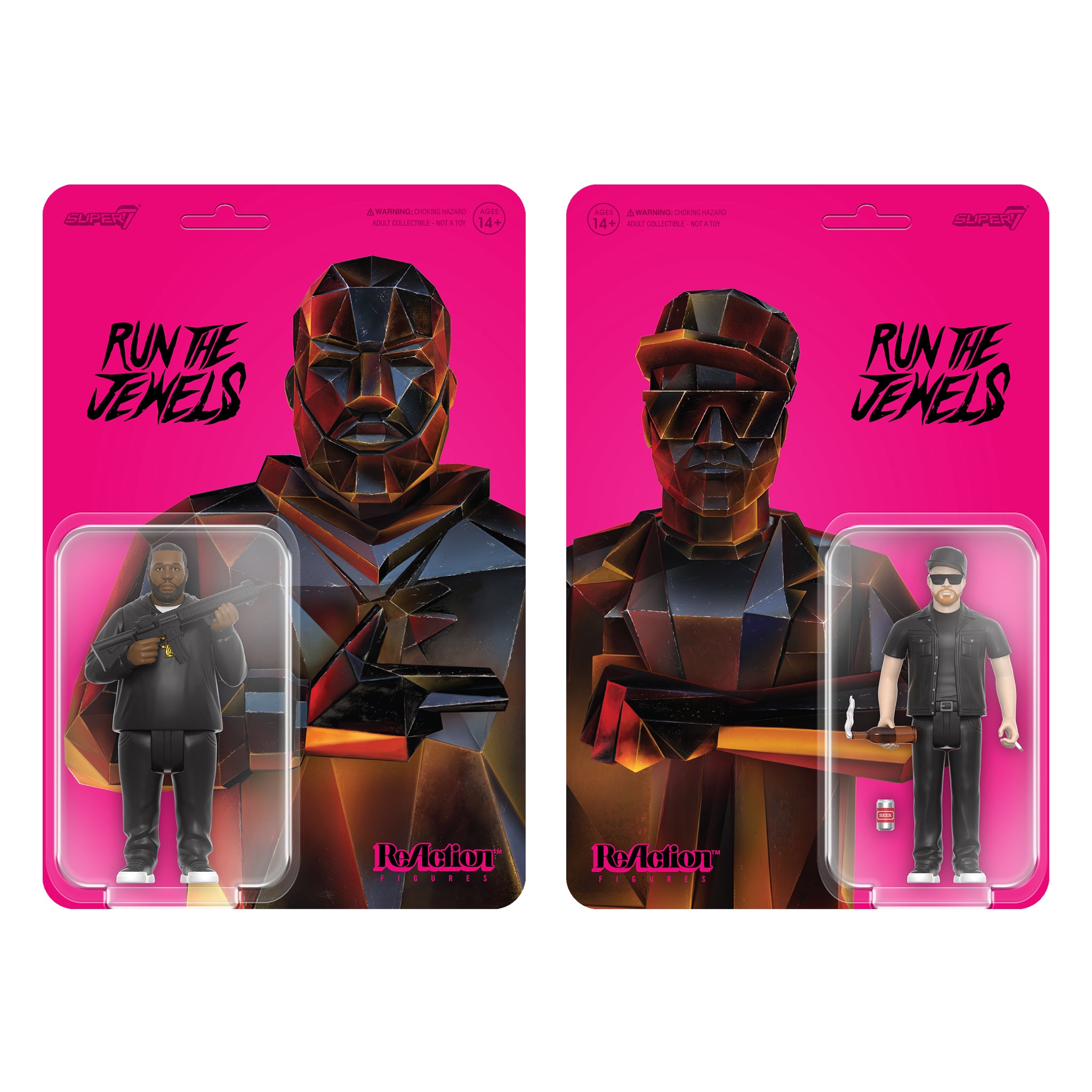 Run the Jewels ReAction Figures Wave 2 Set - Dangerous Killer Mike and El-P