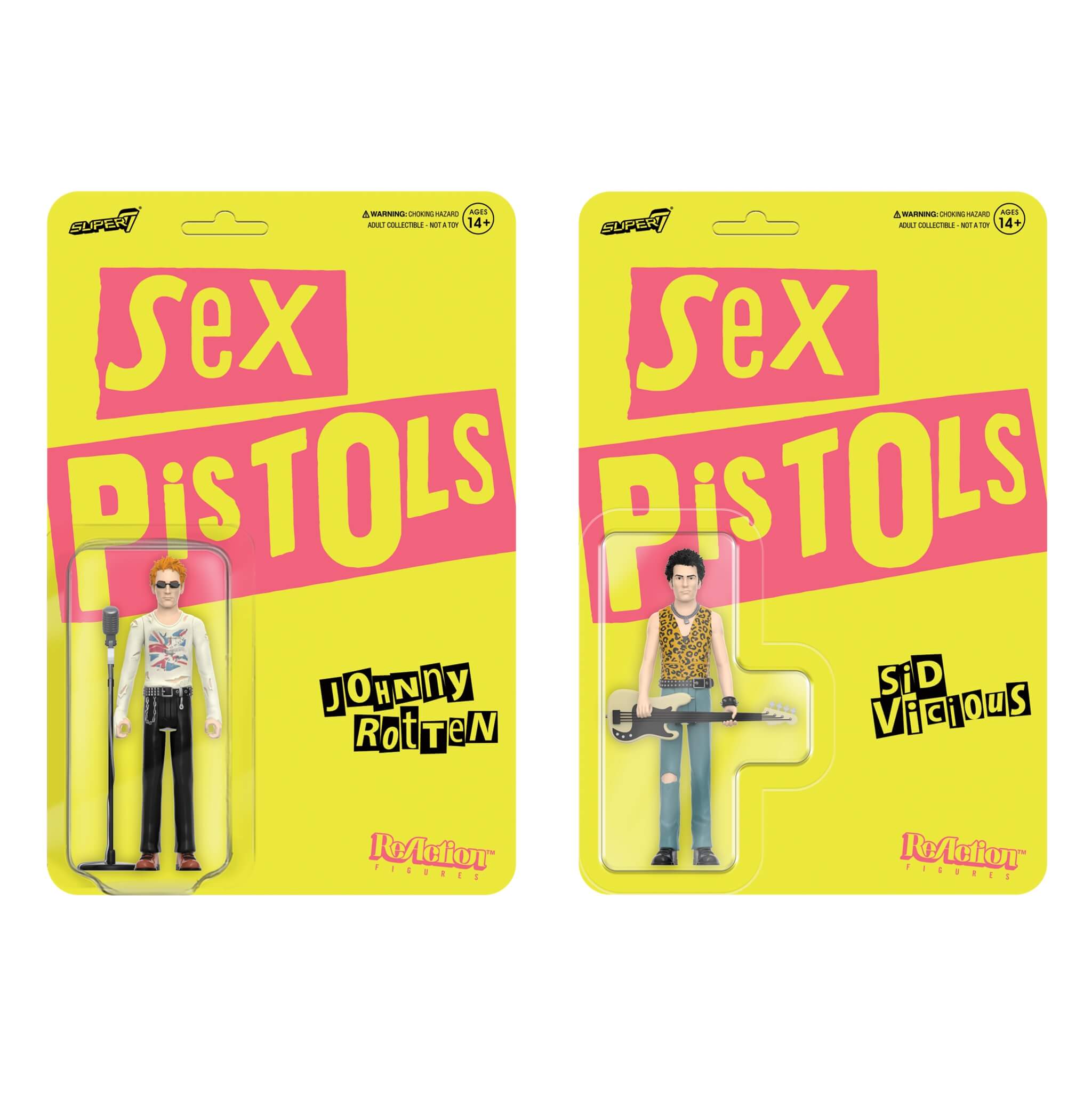 Sex Pistols ReAction Figures Wave 1 - Johnny Rotten and Sid Vicious