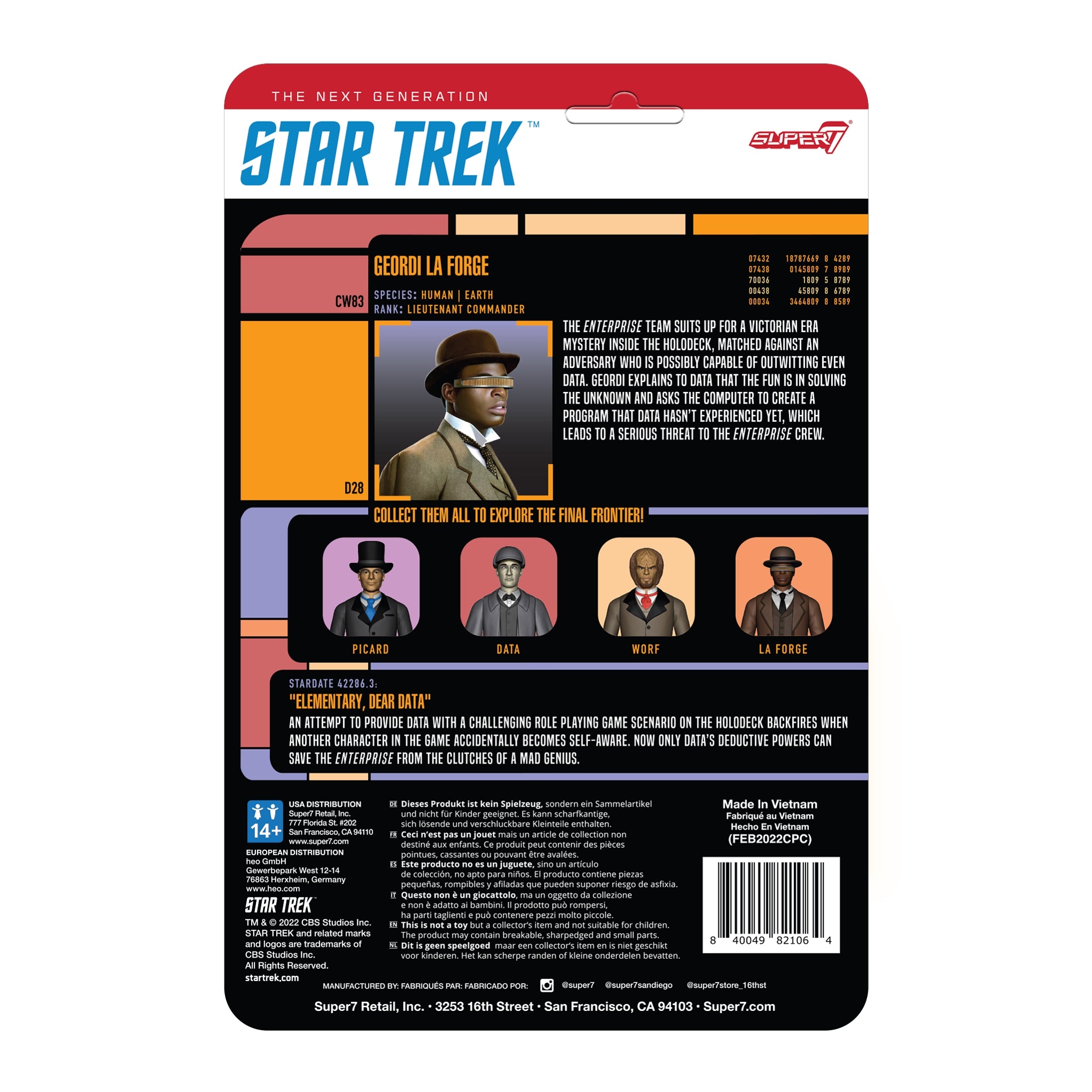 Star Trek: The Next Generation ReAction Figures Wave 3 - Victorian La Forge