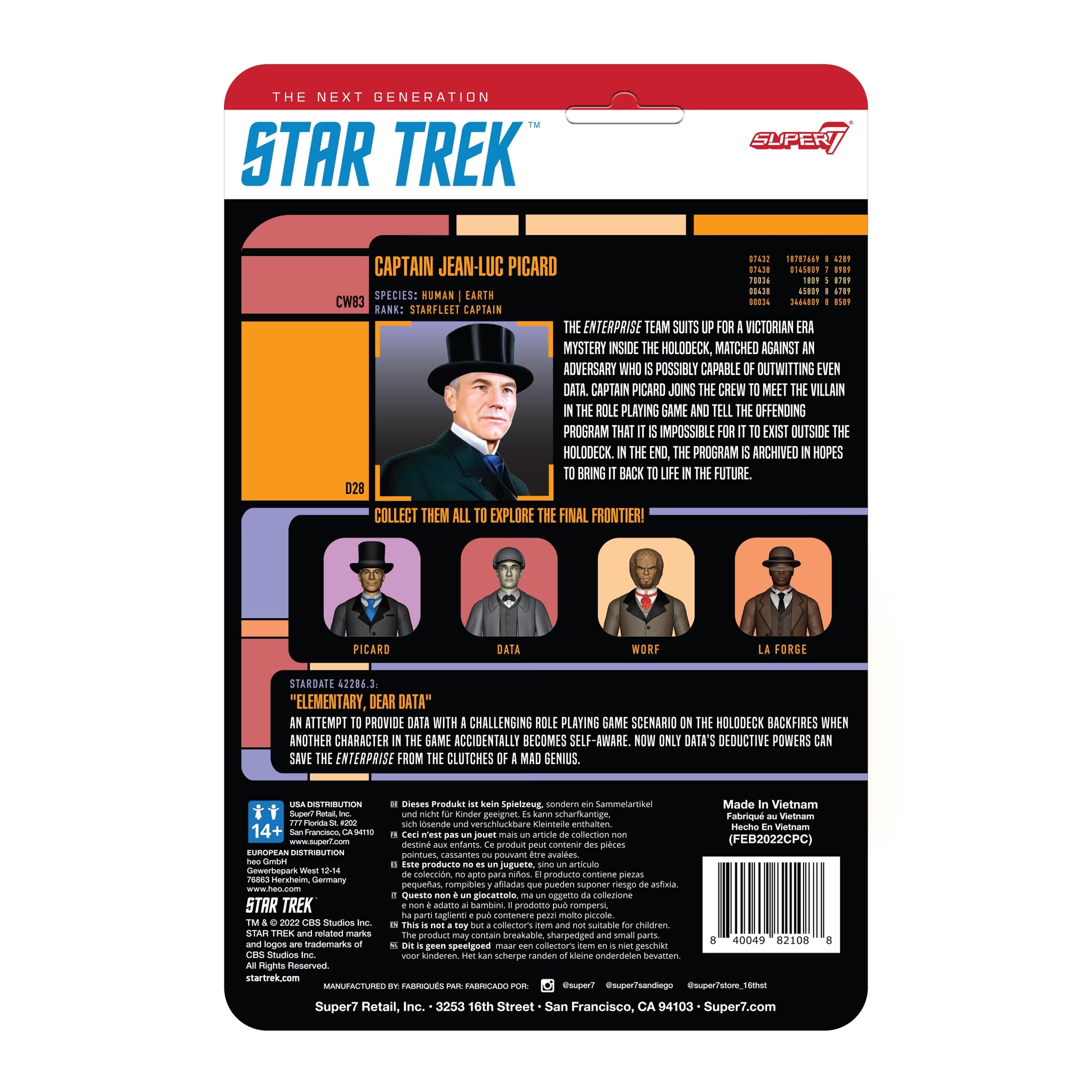 Star Trek: The Next Generation ReAction Figures Wave 3 - Victorian Captain Picard