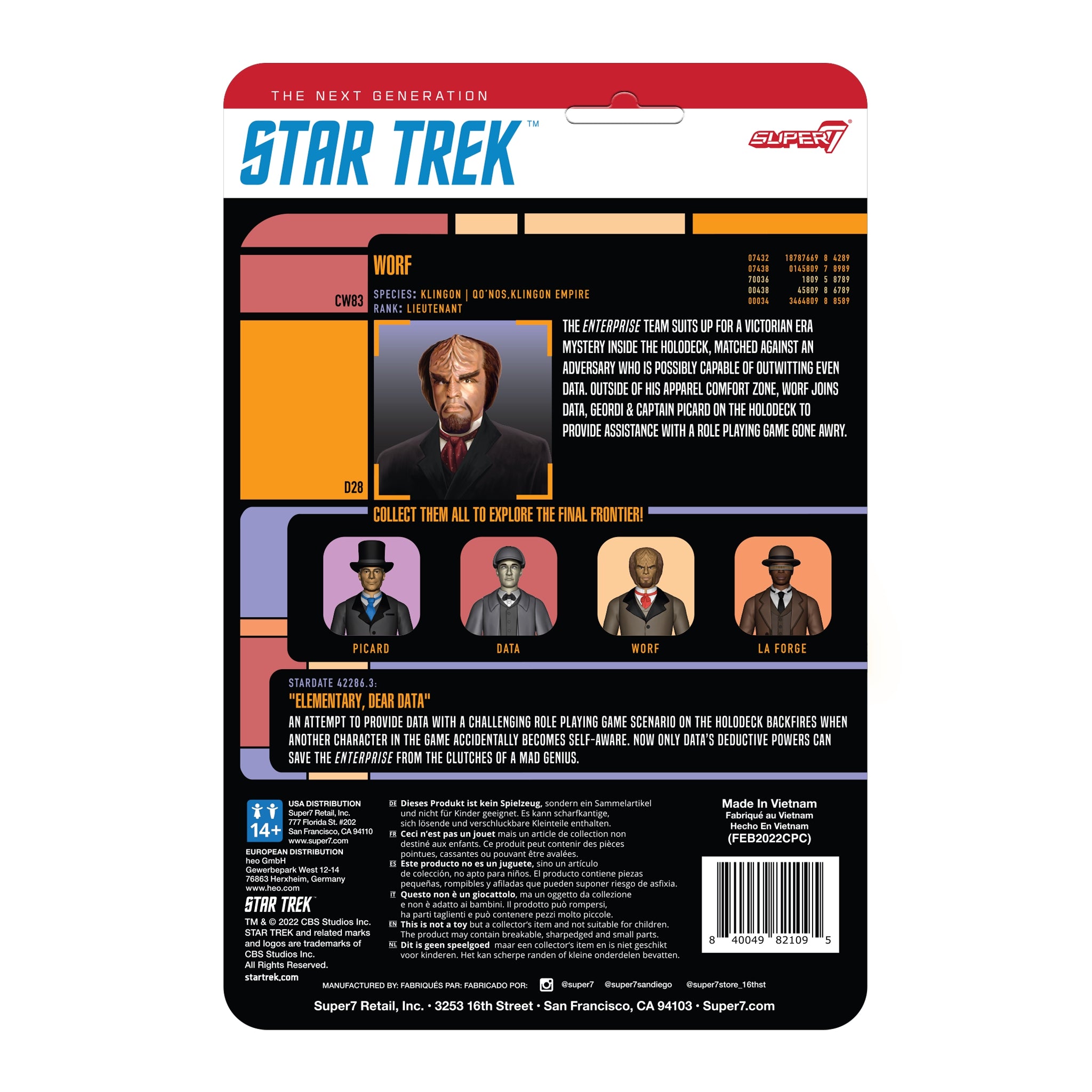 Star Trek: The Next Generation ReAction Figures Wave 3 - Victorian Worf