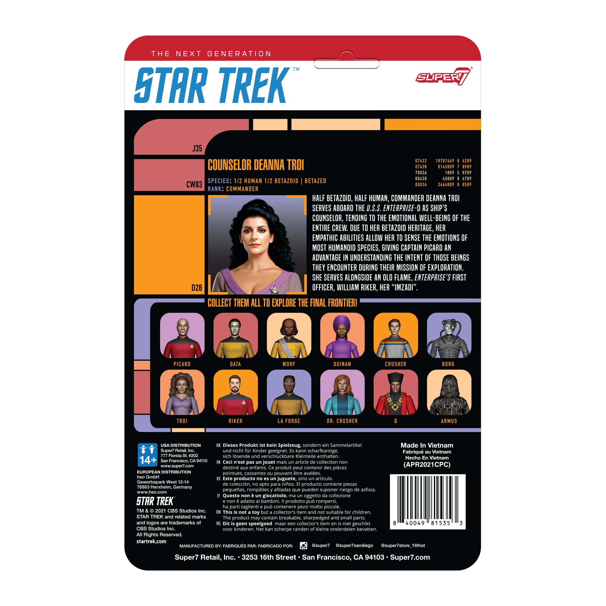 Star Trek: The Next Generation ReAction Figure Wave 2 - Counselor Troi
