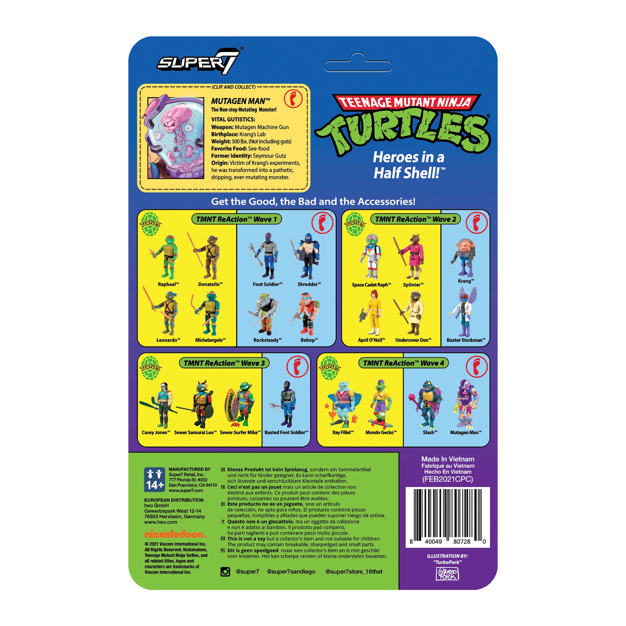 Teenage Mutant Ninja Turtles ReAction Figure Wave 4 - Mutagen Man