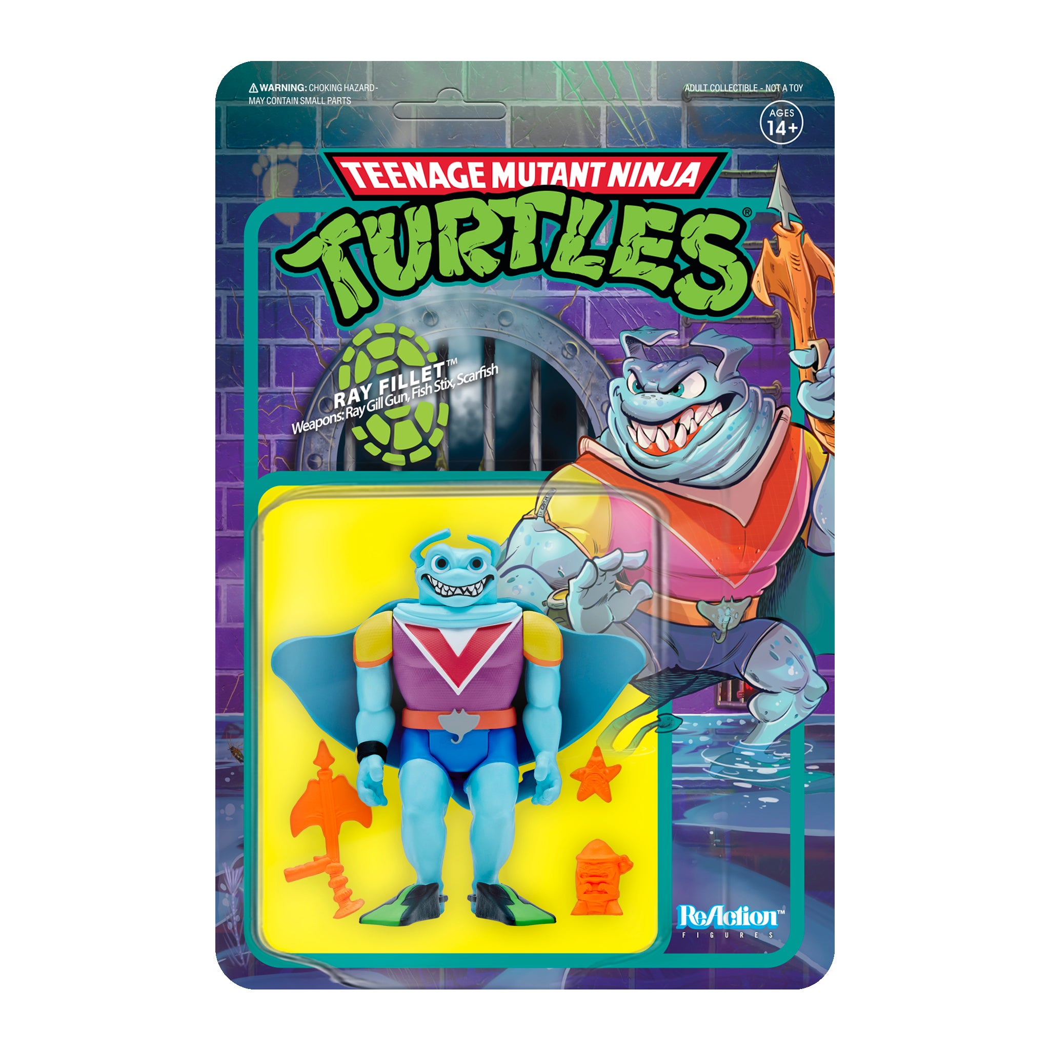 Teenage Mutant Ninja Turtles ReAction Figure Wave 4 - Ray Fillet