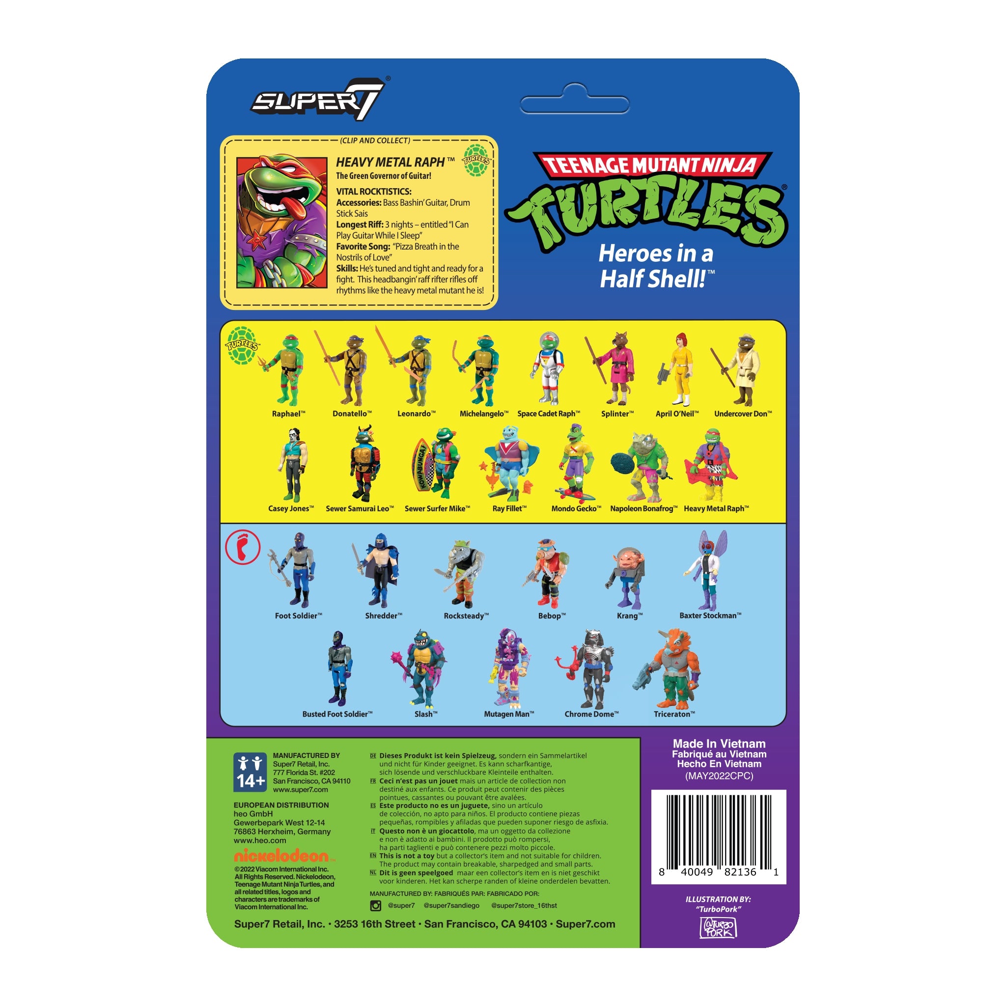 Teenage Mutant Ninja Turtles ReAction Wave 6 - Heavy Metal Raph