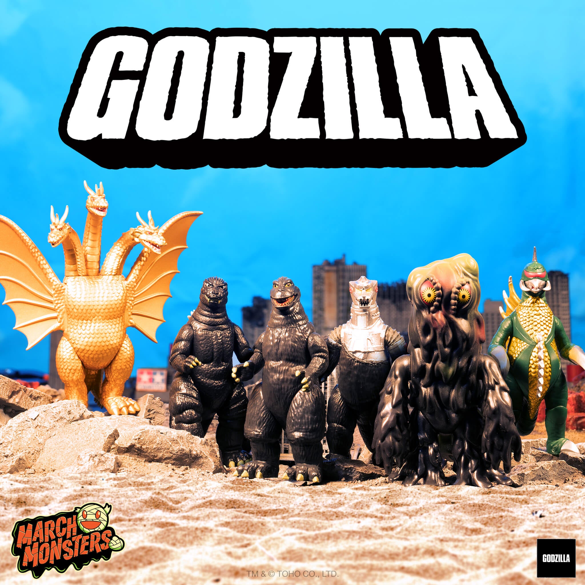 Toho ReAction Figures Wave 2 - Set of 6