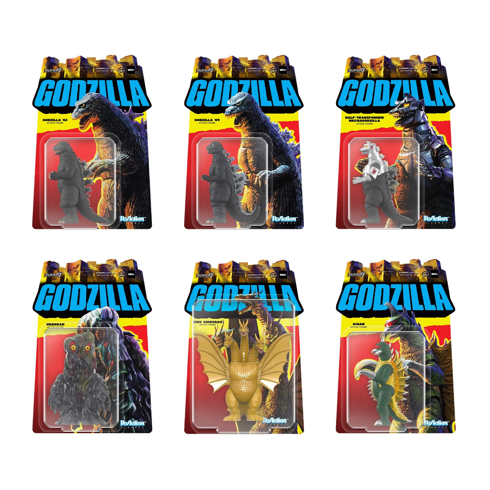 Toho ReAction Figures Wave 2 - Set of 6