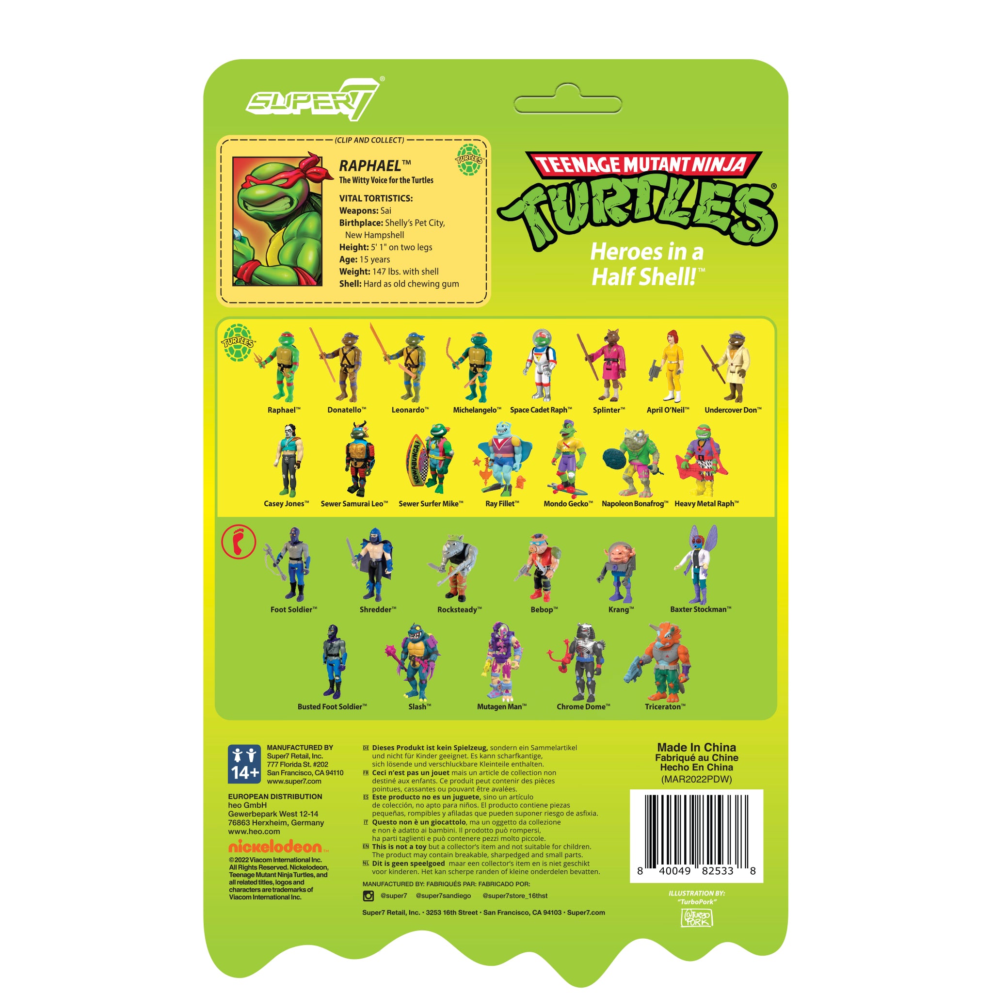 Teenage Mutant Ninja Turtles ReAction - Raphael (Mutagen Ooze)