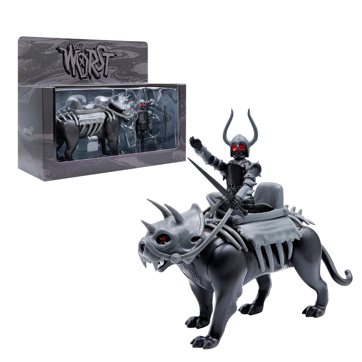 The Four Worstmen of the Apocalypse ReAction Figure - Black Falcon and Famine Puma