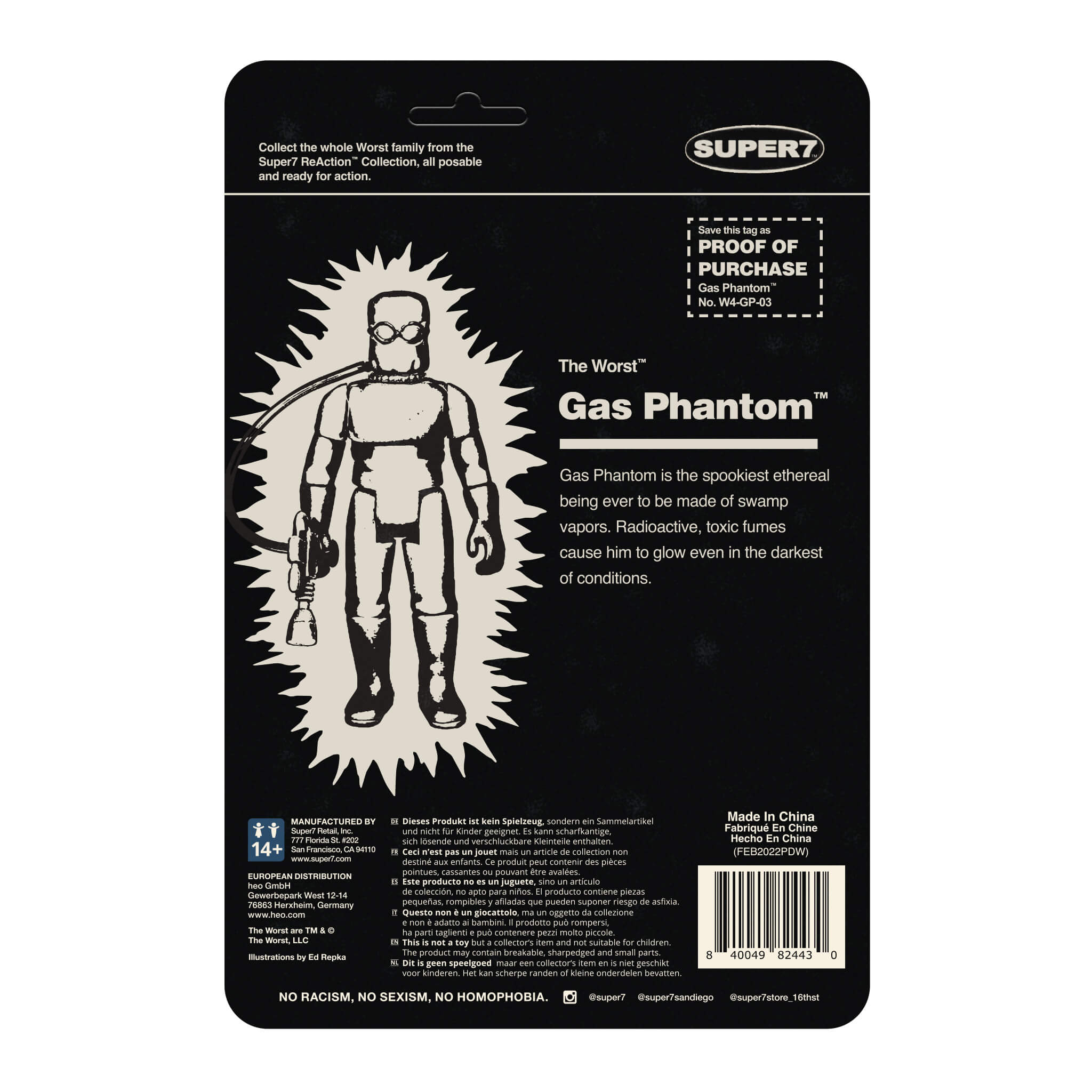 The Worst ReAction Wave 1 - Gas Phantom (Monster Glow)