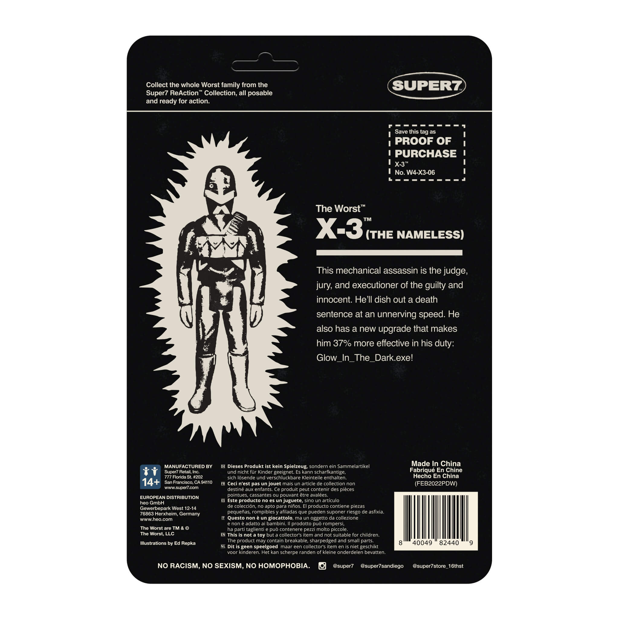 The Worst ReAction Wave 1 - X-3 (Monster Glow)