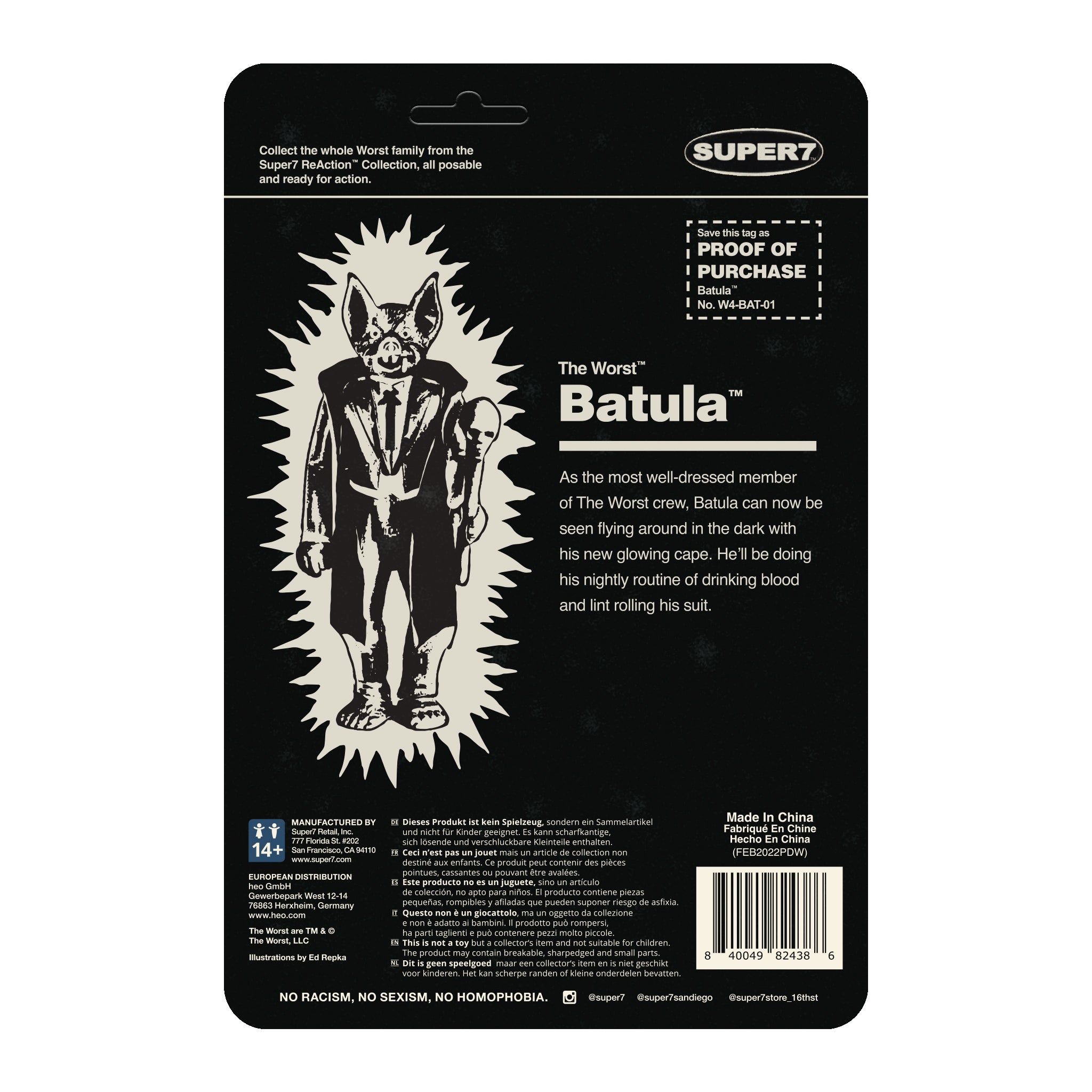 The Worst ReAction Wave 1 - Batula (Monster Glow)