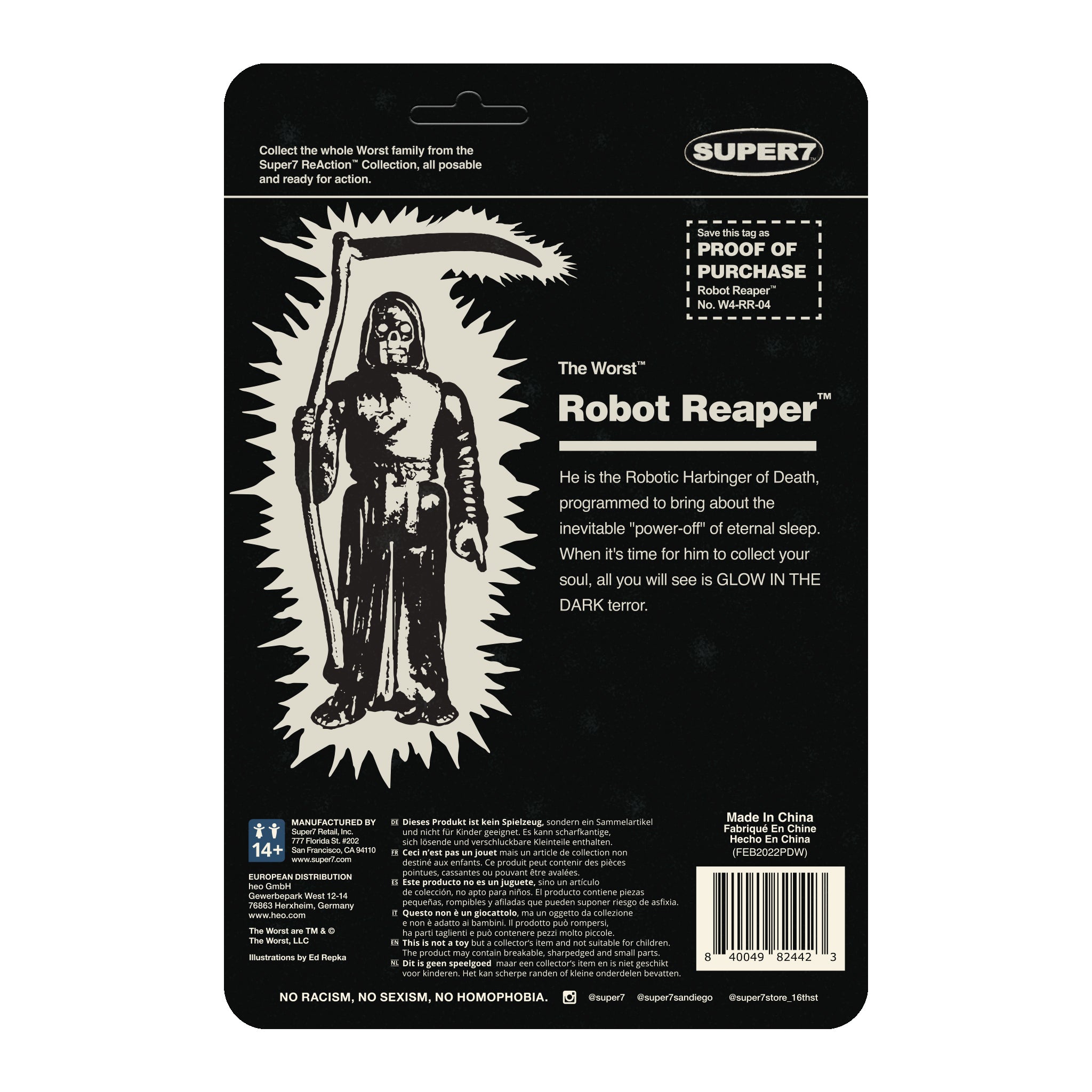 The Worst ReAction Wave 1 - Robot Reaper (Monster Glow)