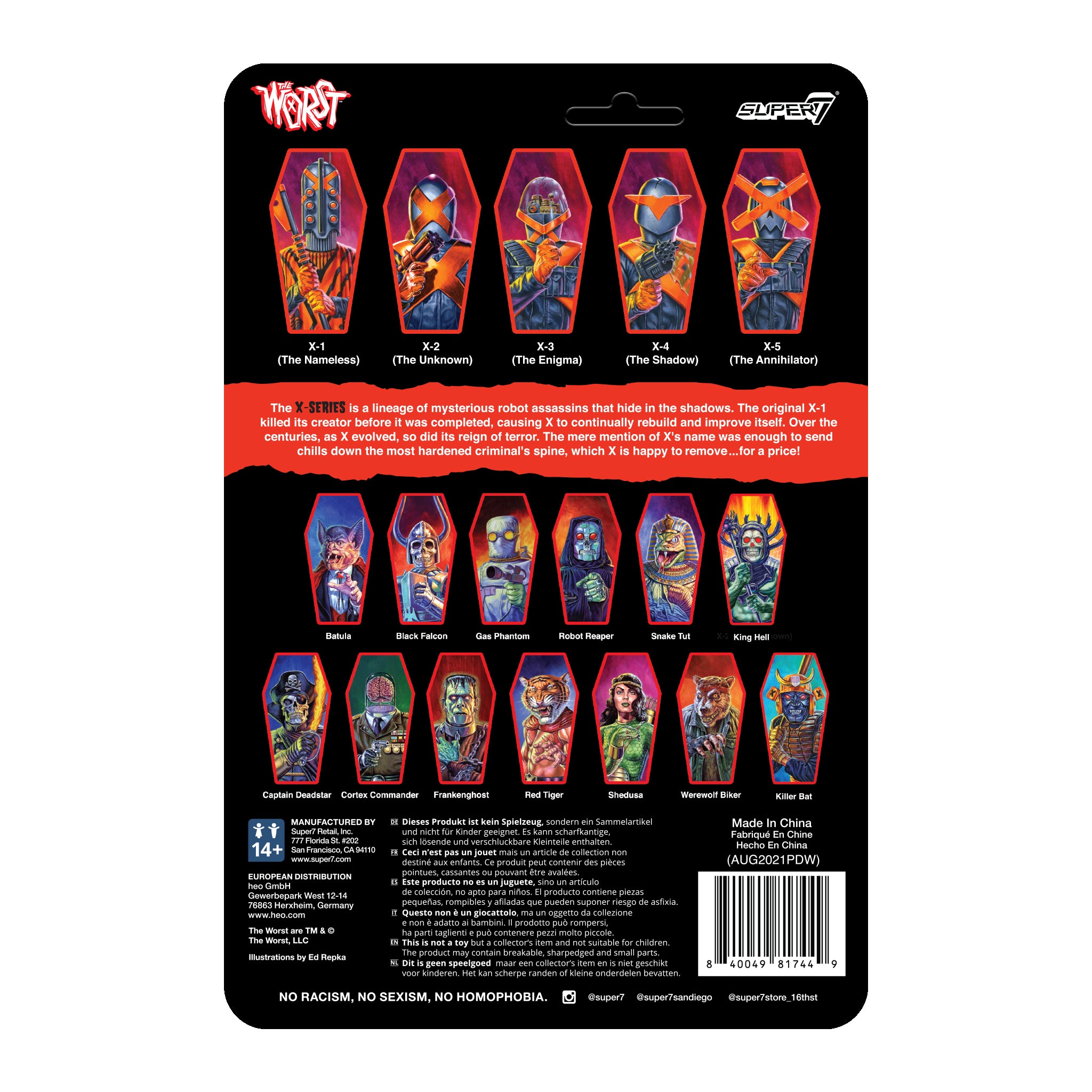 The Worst ReAction Figures Wave 3 - X-1 (The Nameless)