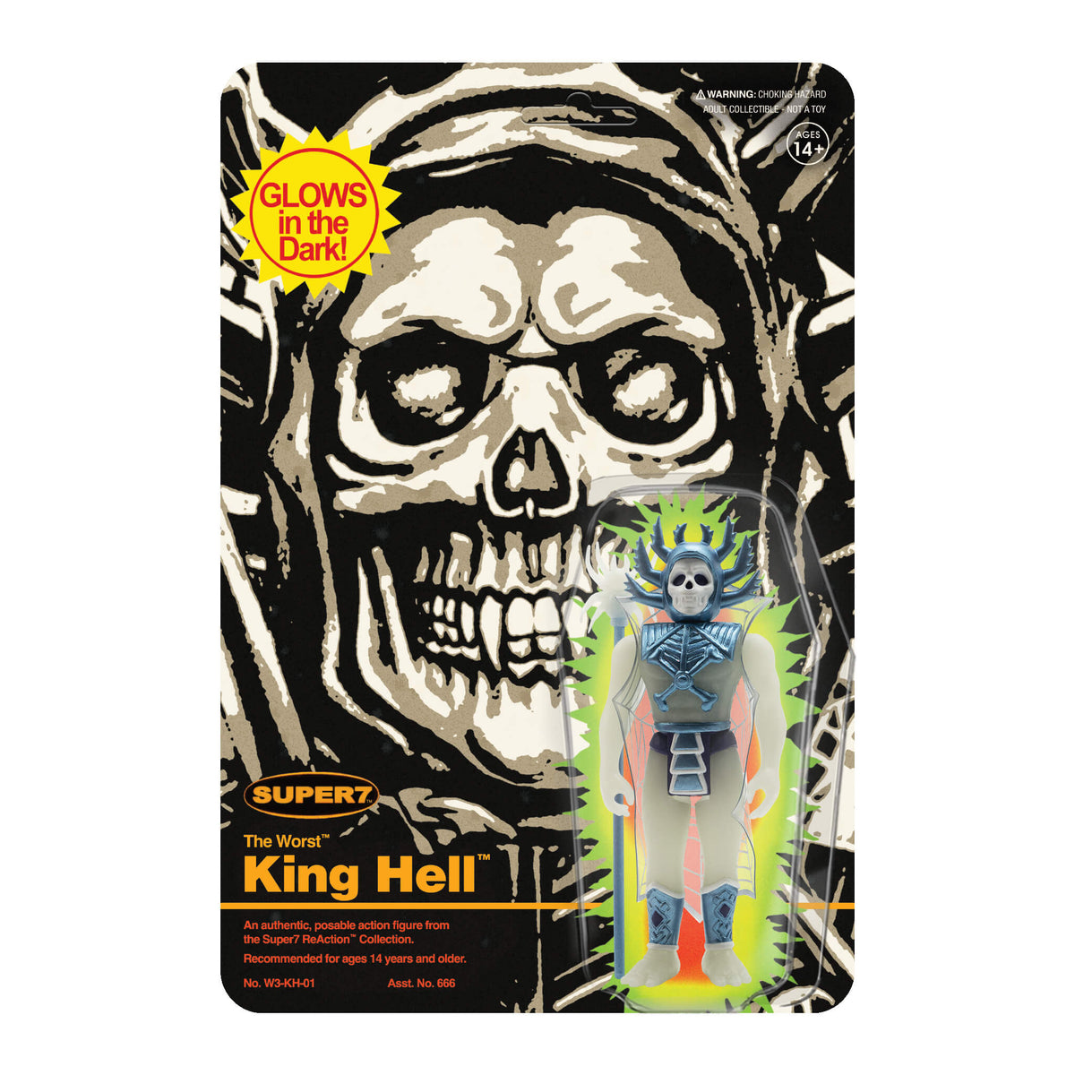 The Worst ReAction Figures Wave 3C - King Hell (Monster Glow) SDCC 22