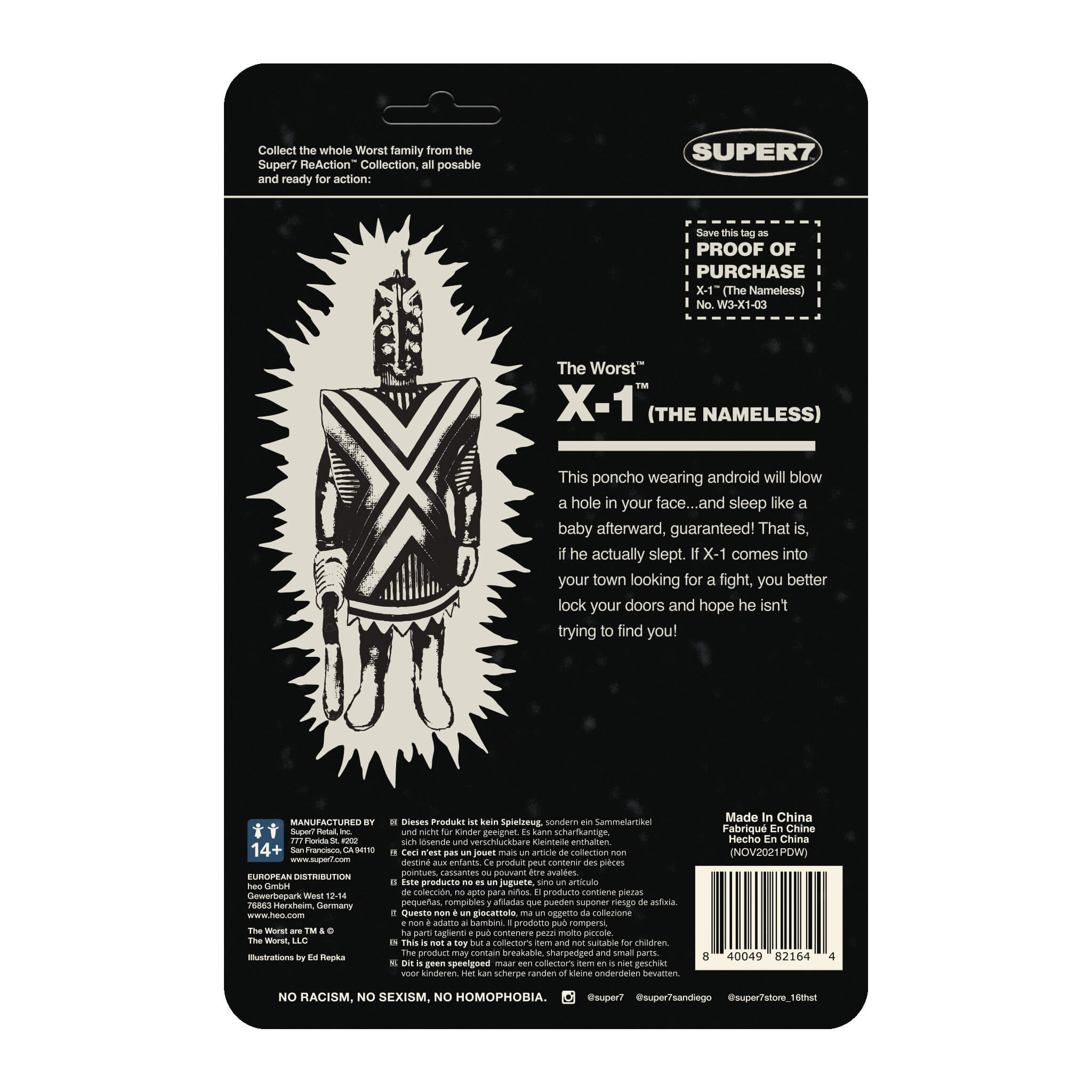 The Worst ReAction Figures Wave 3C - X1 (REMCO Glow) SDCC 22