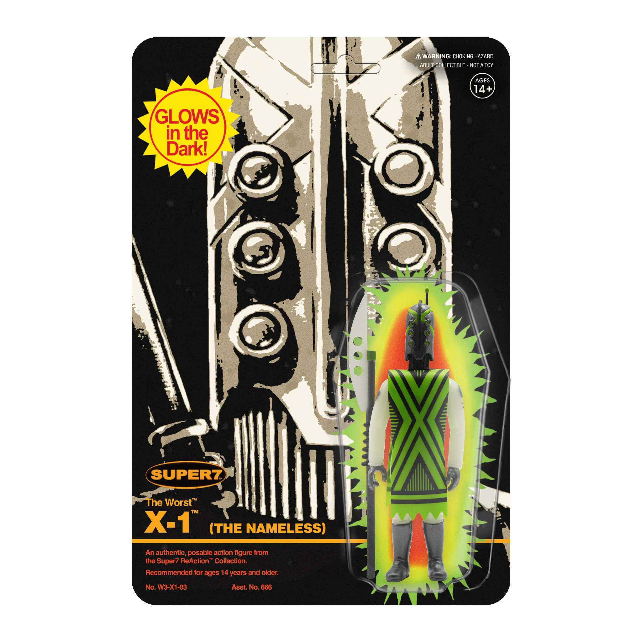 The Worst ReAction Figures Wave 3C - X1 (REMCO Glow) SDCC 22