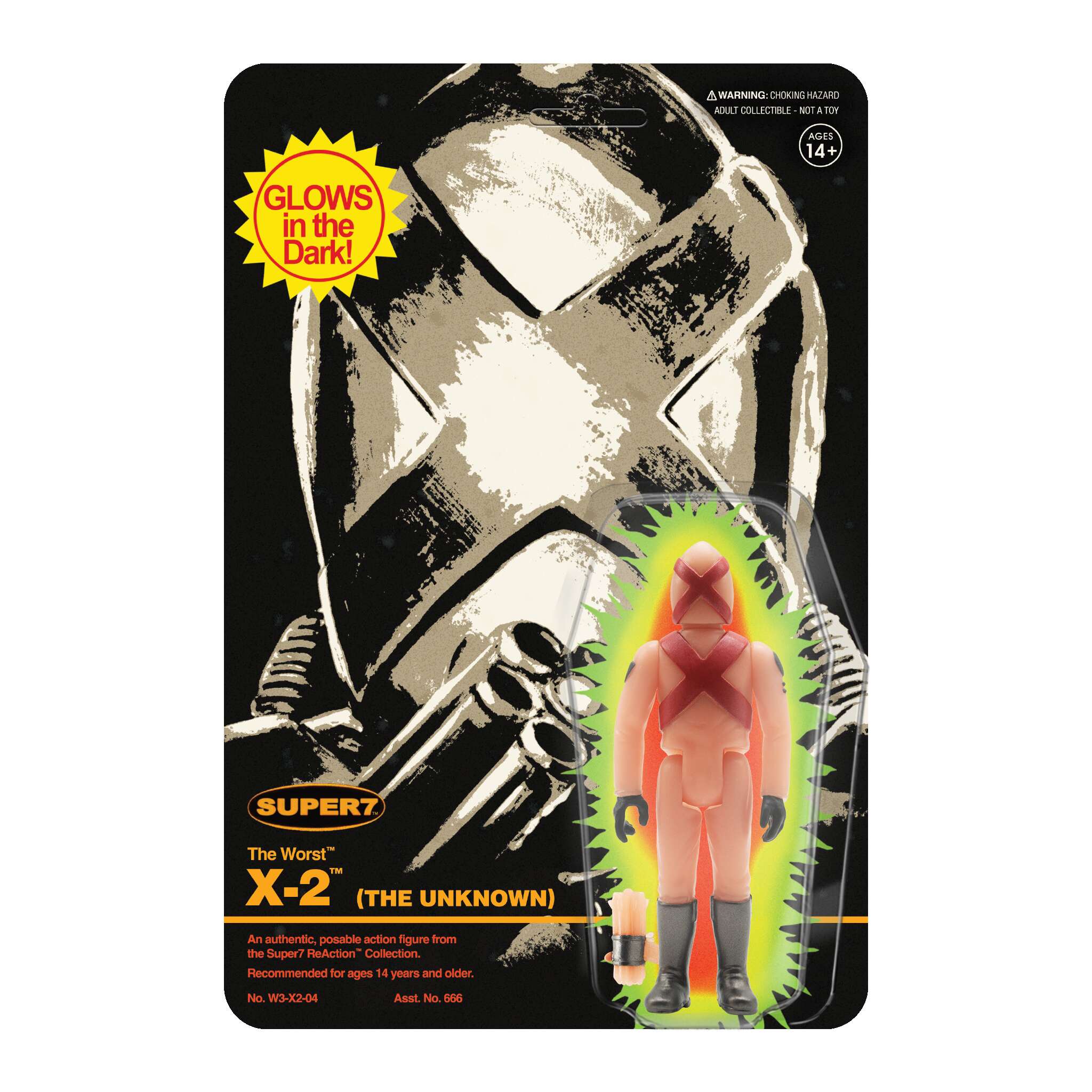 The Worst ReAction Figures Wave 3C - X2 (REMCO Glow) SDCC 22