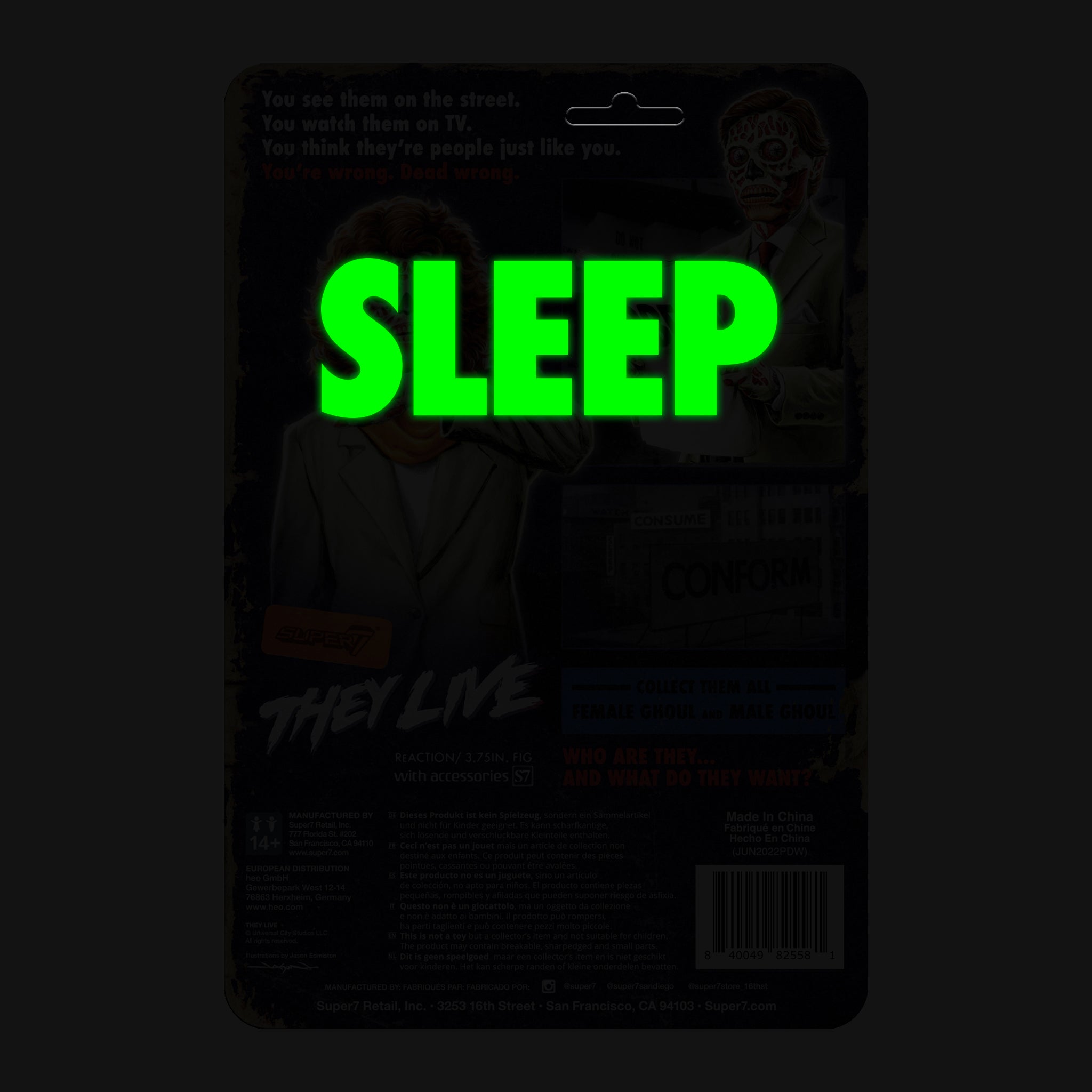 They Live ReAction Wave 2 - Female Ghoul (Glow)