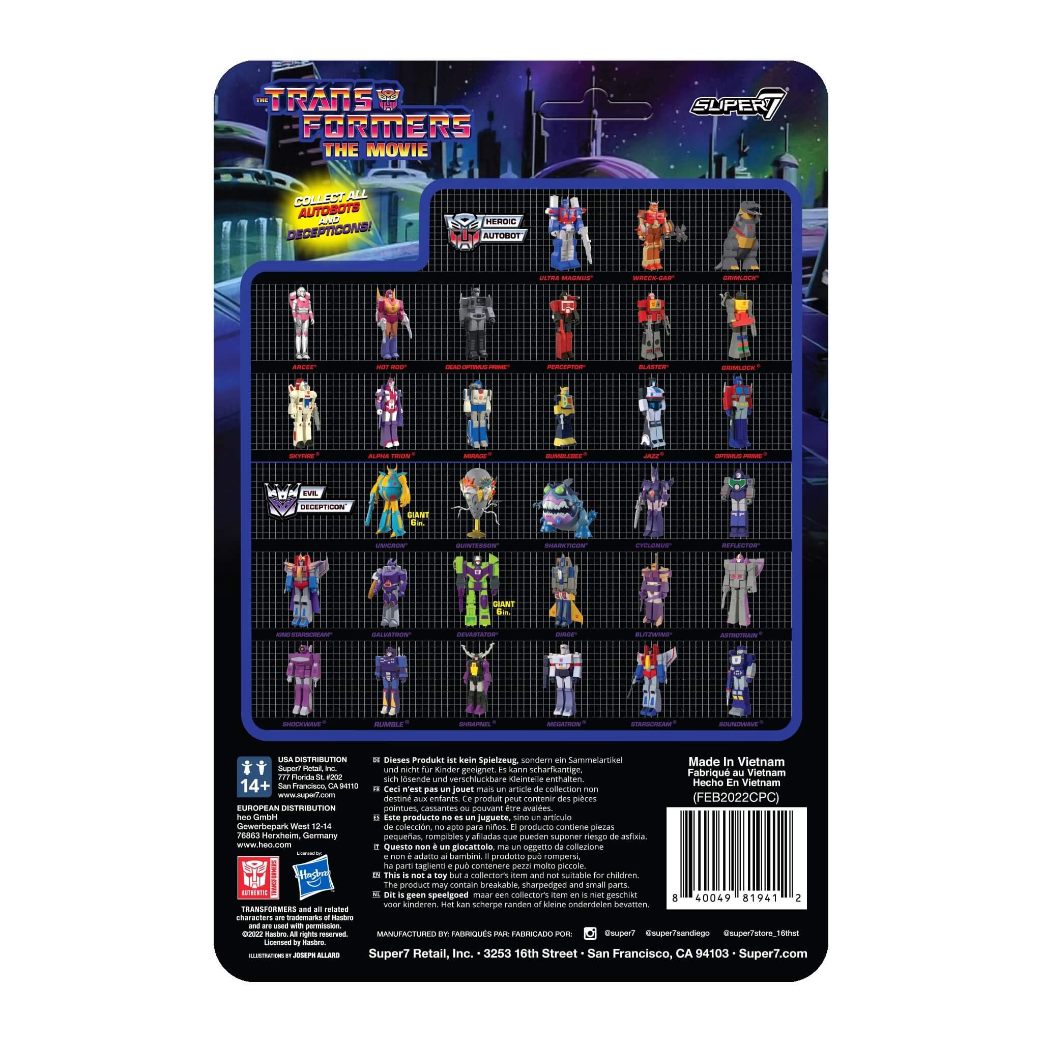 Transformers ReAction Figures Wave 6 - Quintesson (G1)