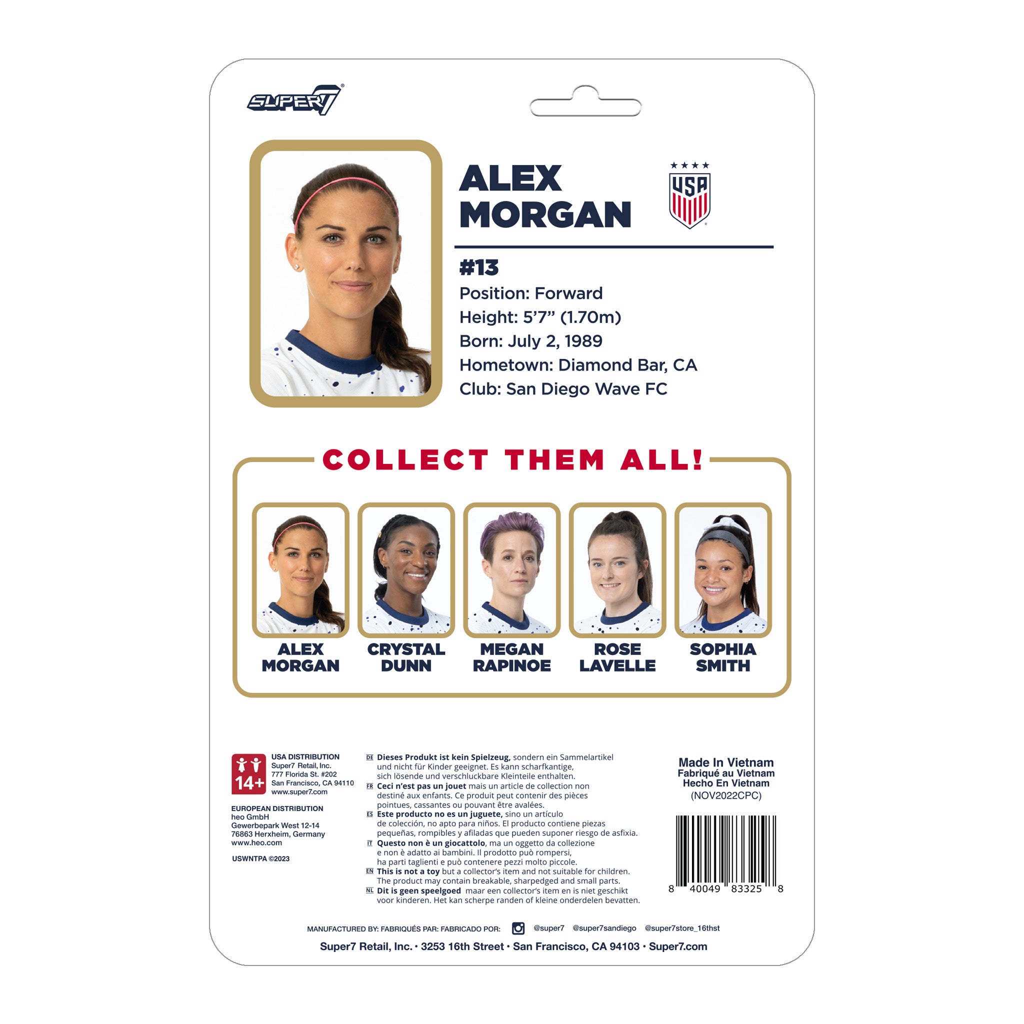USWNT Soccer ReAction Wave 2 - Alex Morgan (Alternate Kit)