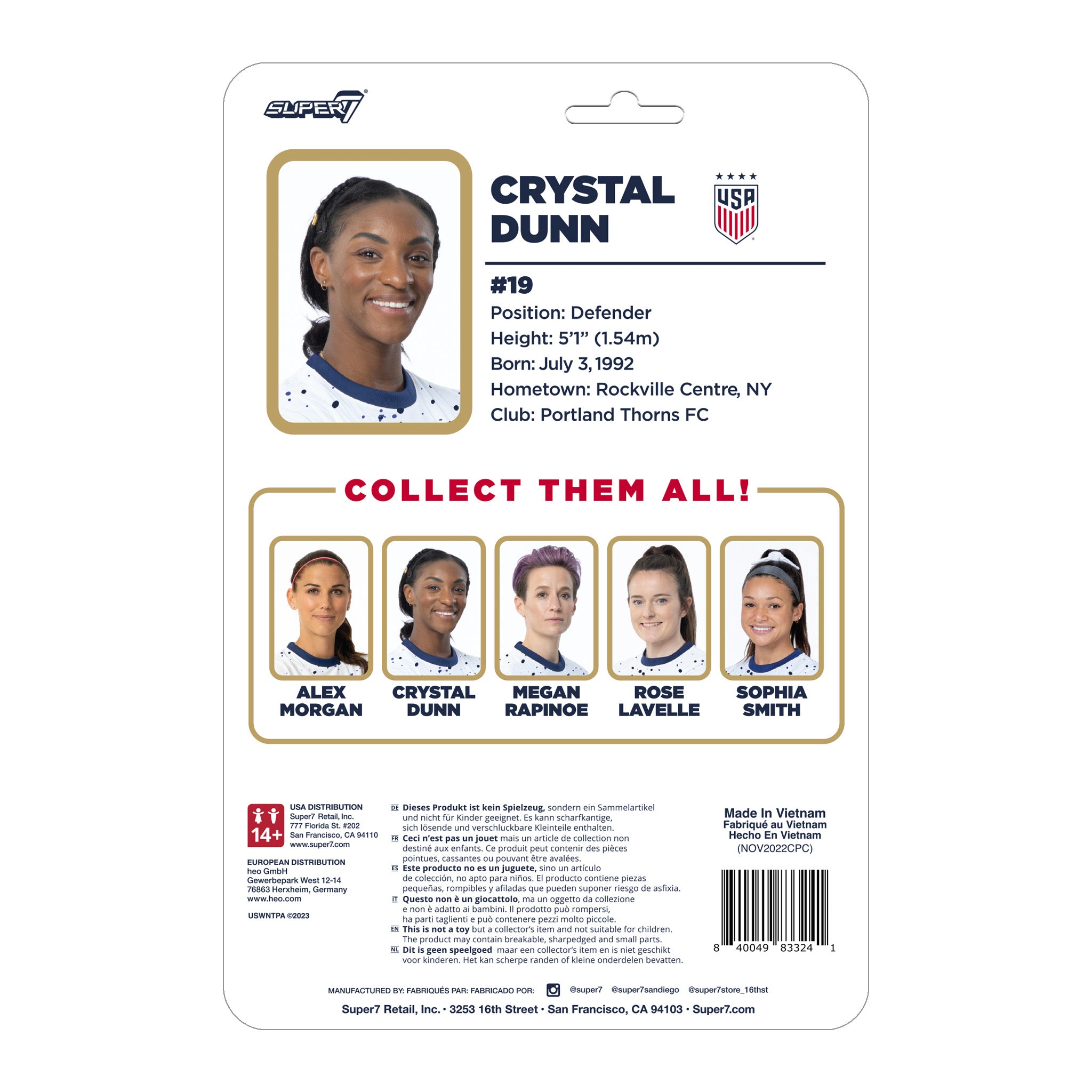 USWNT Soccer ReAction Wave 2 - Crystal Dunn (Alternate Kit)