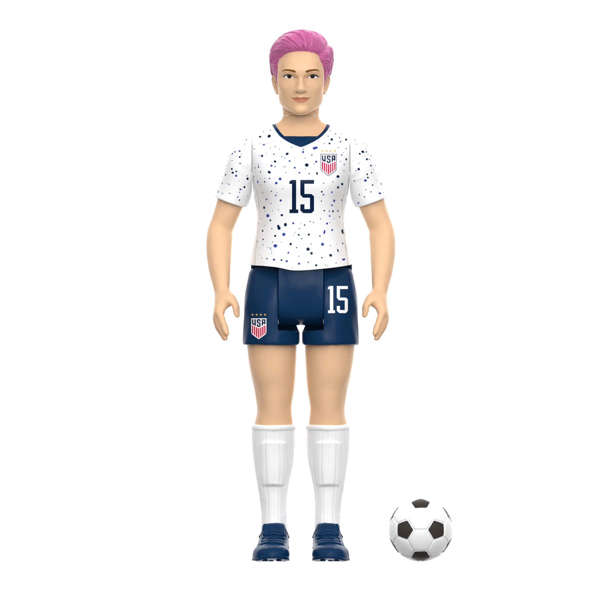 USWNT Soccer ReAction Figures Wave 2 - 2023 World Cup Home Kit Set of 5