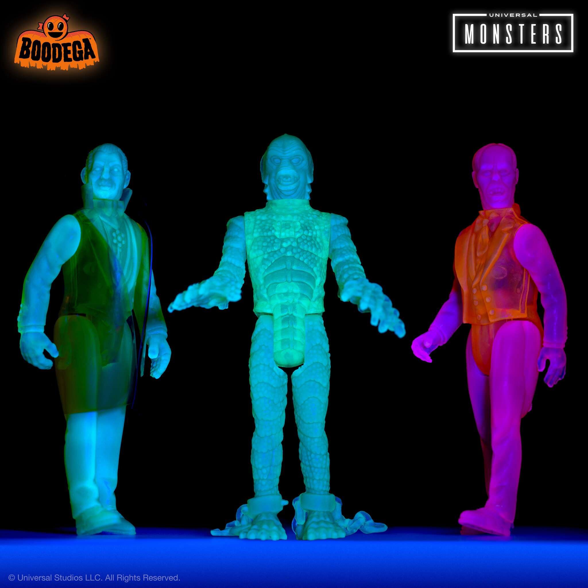 Universal Monsters ReAction Luminators - Full Set