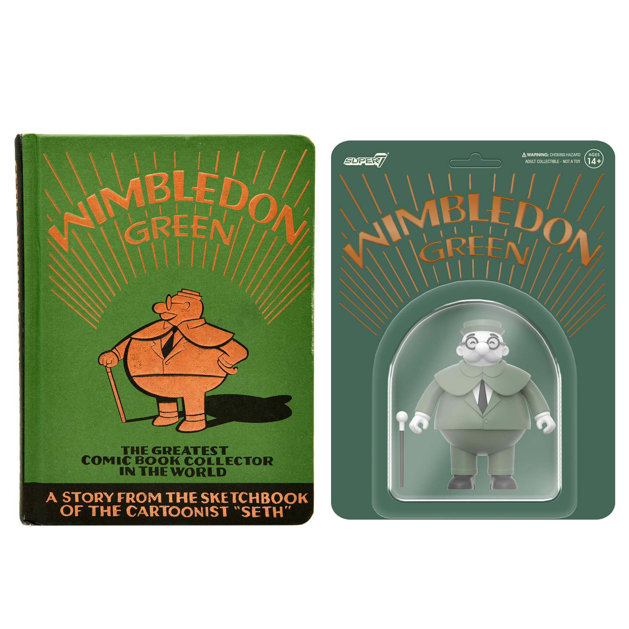Wimbledon Green ReAction Figure Wave 1 - Book and Figure