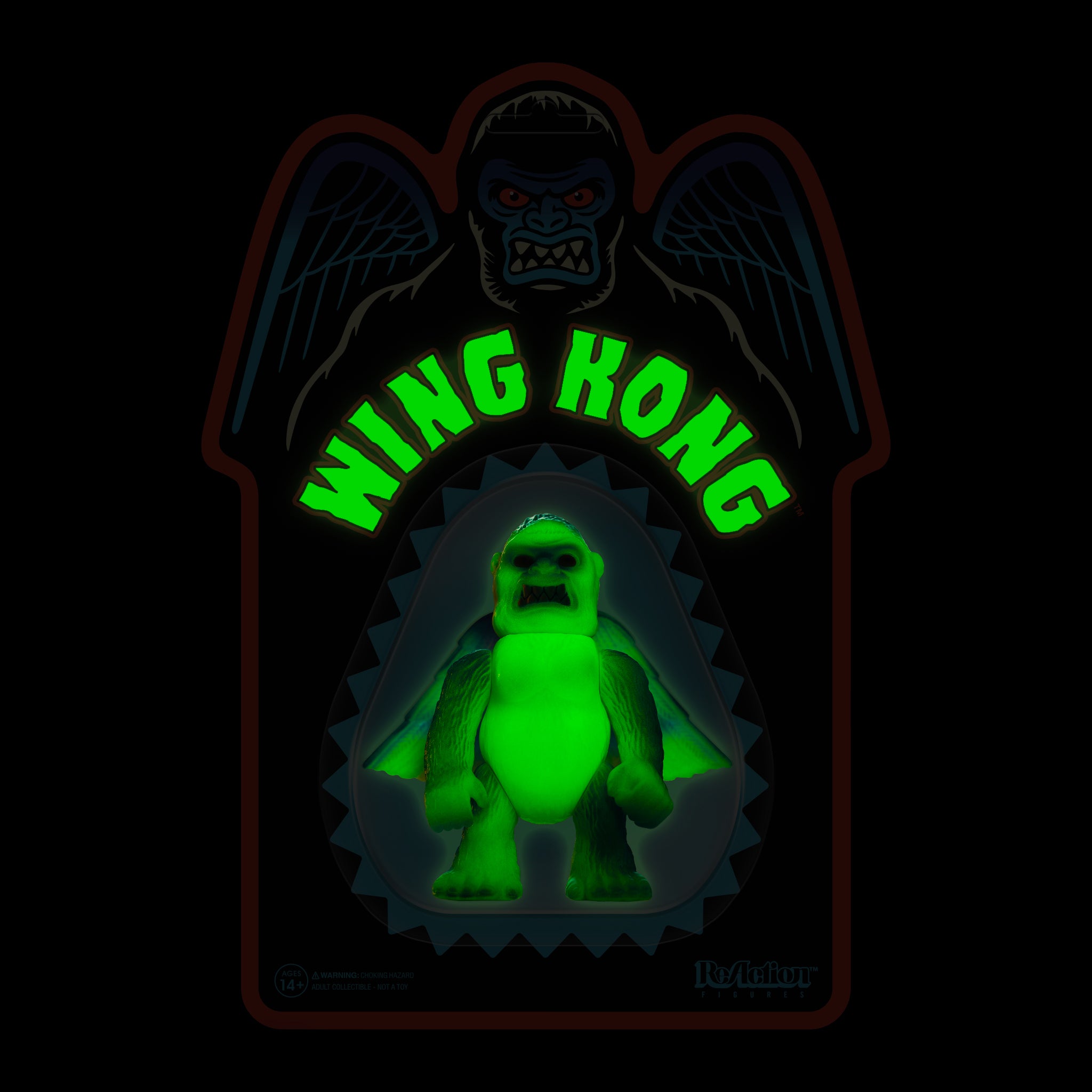 Super7 ReAction Figure Wave 1 - Wing Kong (Monster GLOW)