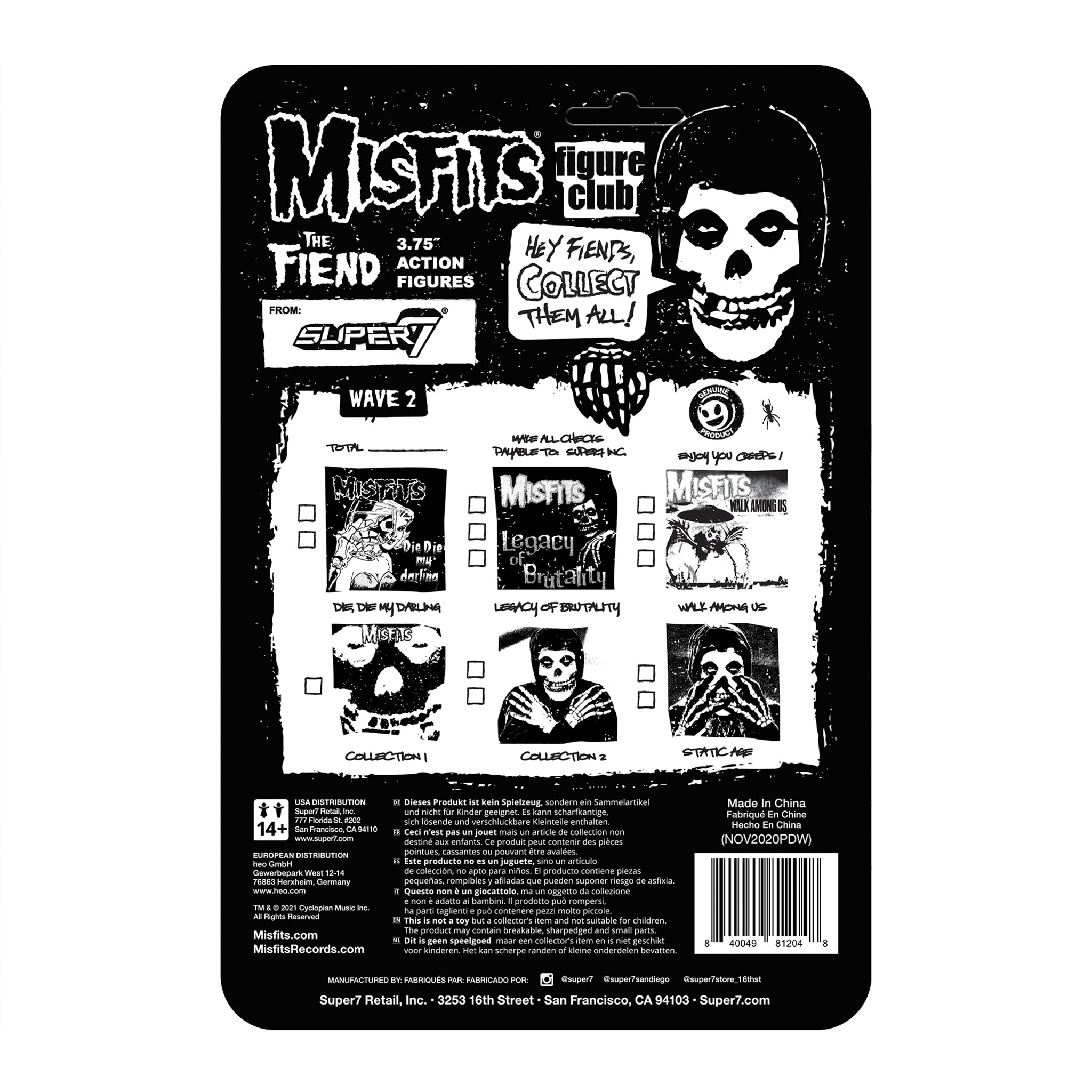 Misfits ReAction - Fiend Collection 2 (Clear)